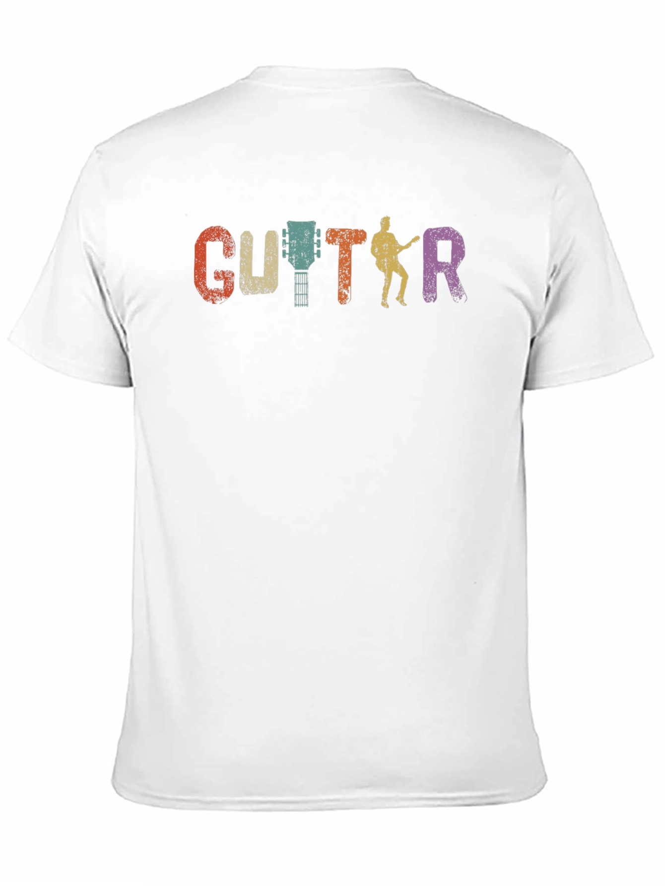 Black Retro Guitar Graphic T-Shirt - Musician Tee view 11