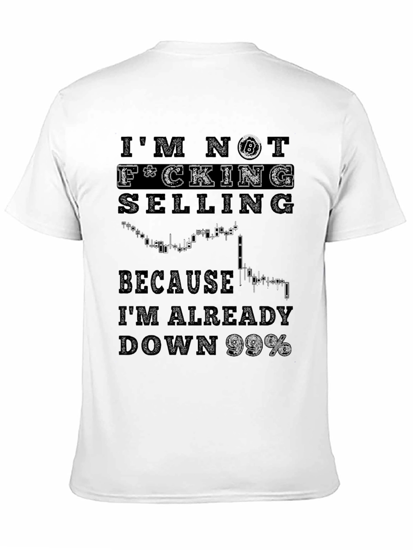 Black Bitcoin HODL T-Shirt - I'm Not Selling Meme Shirt view 11