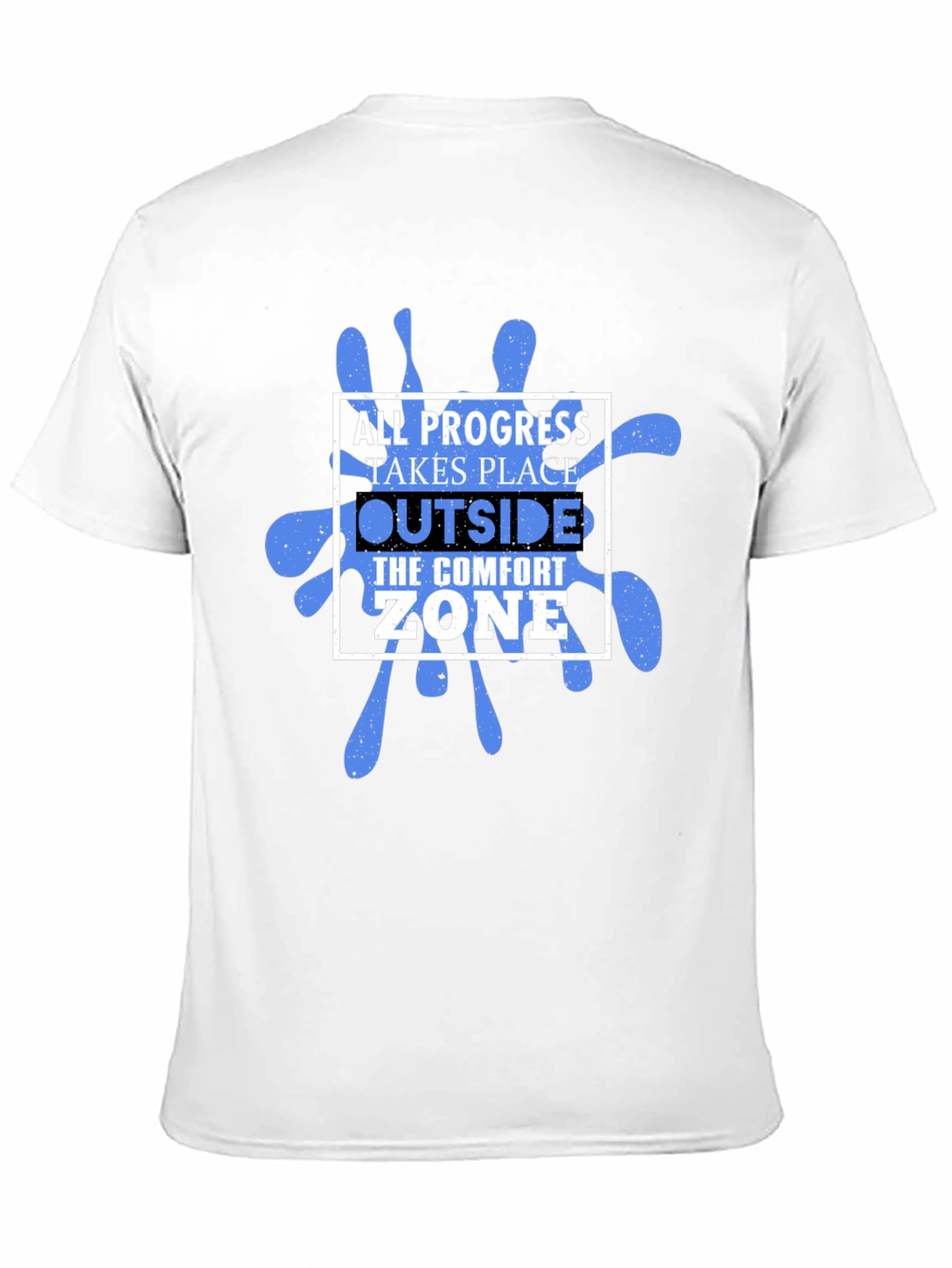 Black Progress Comfort Zone Graphic T-Shirt view 11