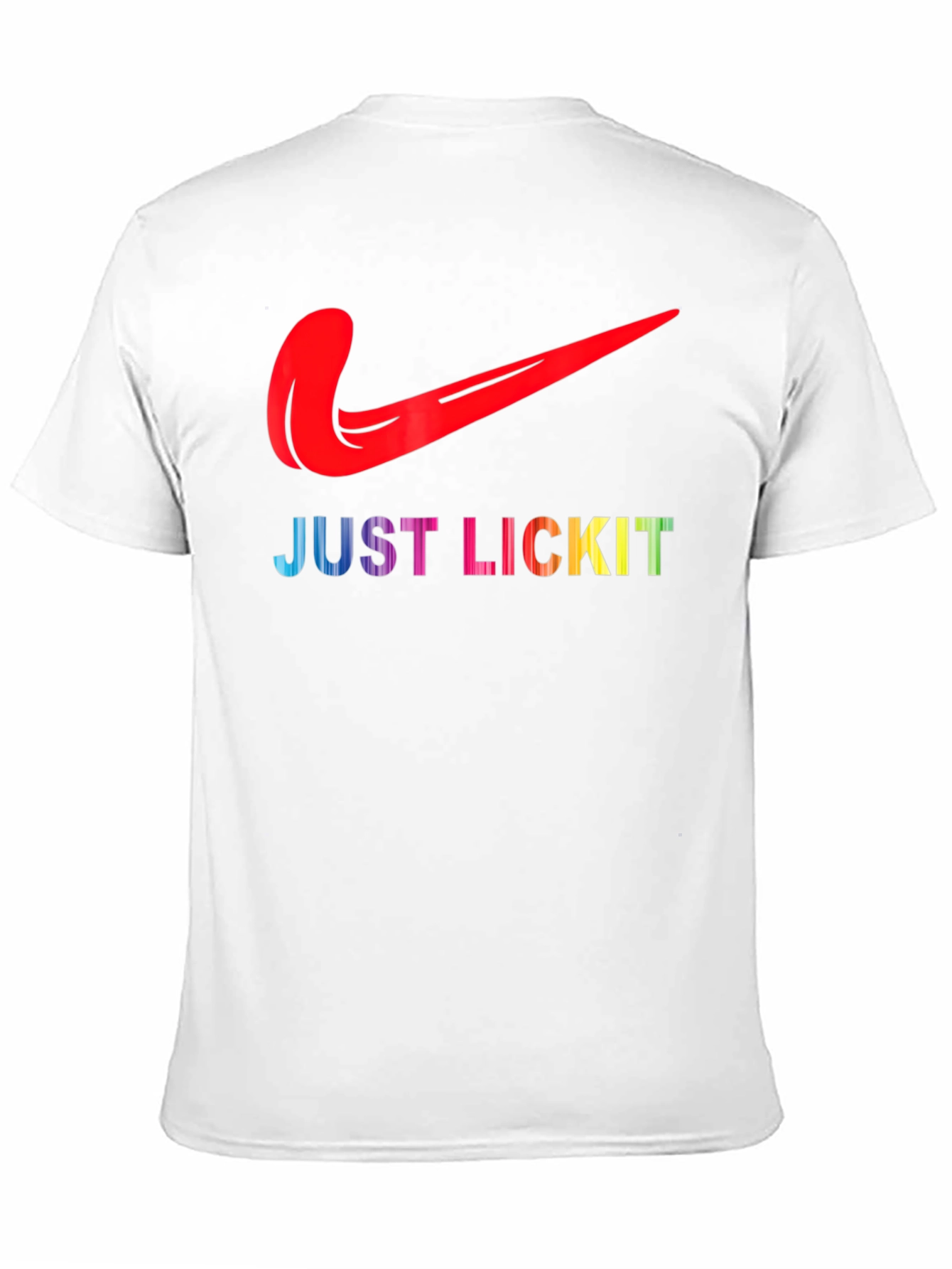 Black Just Lick It Tongue Logo Graphic Tee view 11