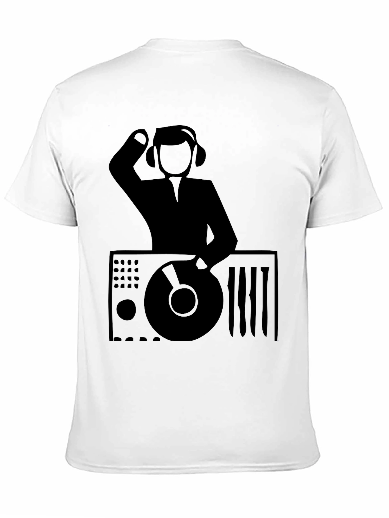 Black DJ Graphic Tee - Black Music Lover T-Shirt view 11