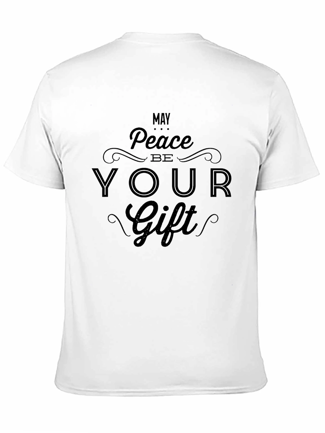 Black Peace Be Your Gift - Black Graphic Tee view 11