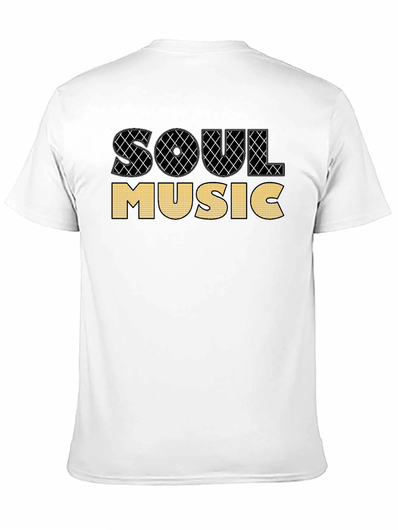 Black Soul Music Graphic T-Shirt, Black Cotton Tee view 11