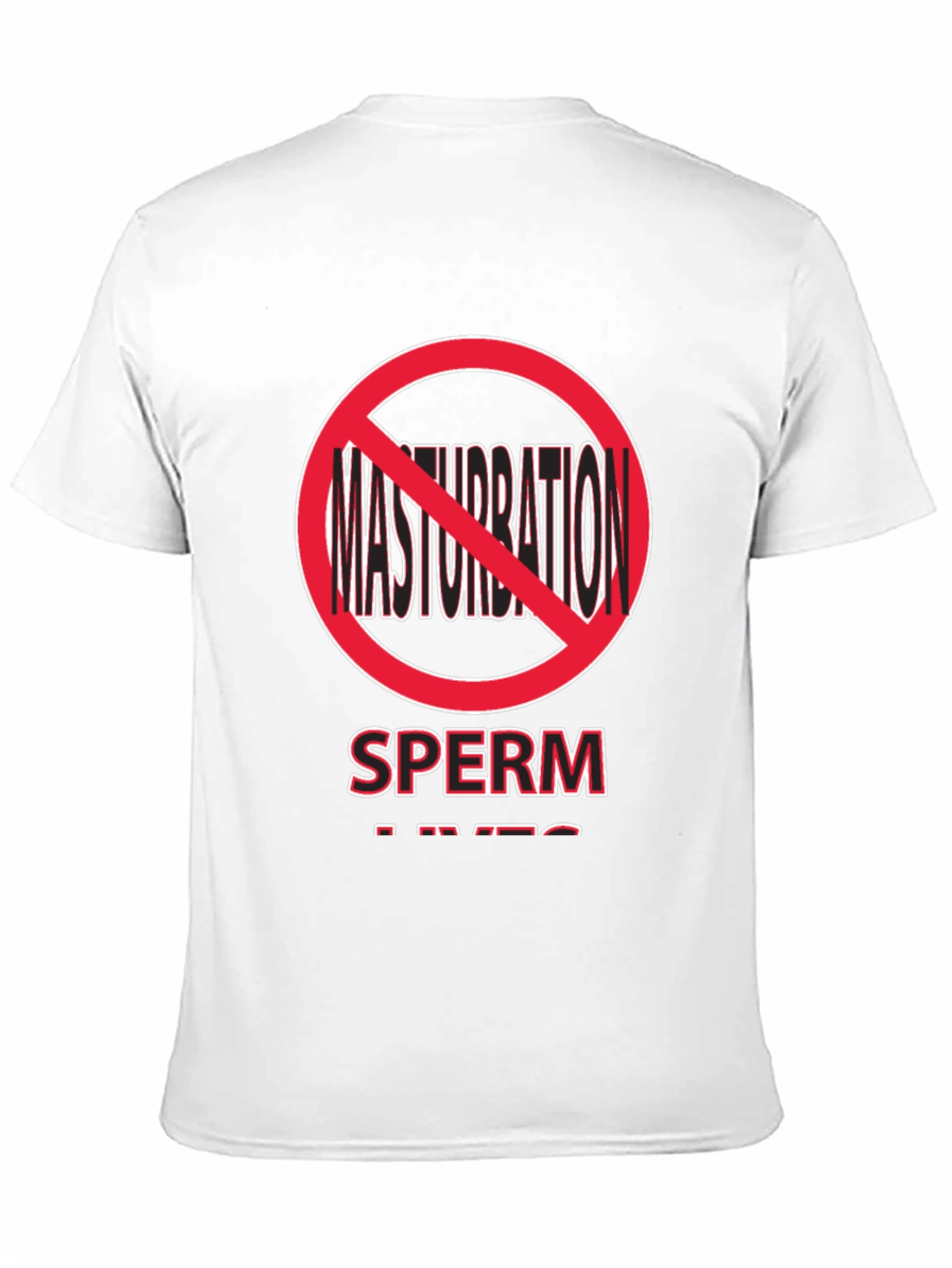 Black Sperm Lives Novelty T-Shirt - Funny Graphic Tee view 11