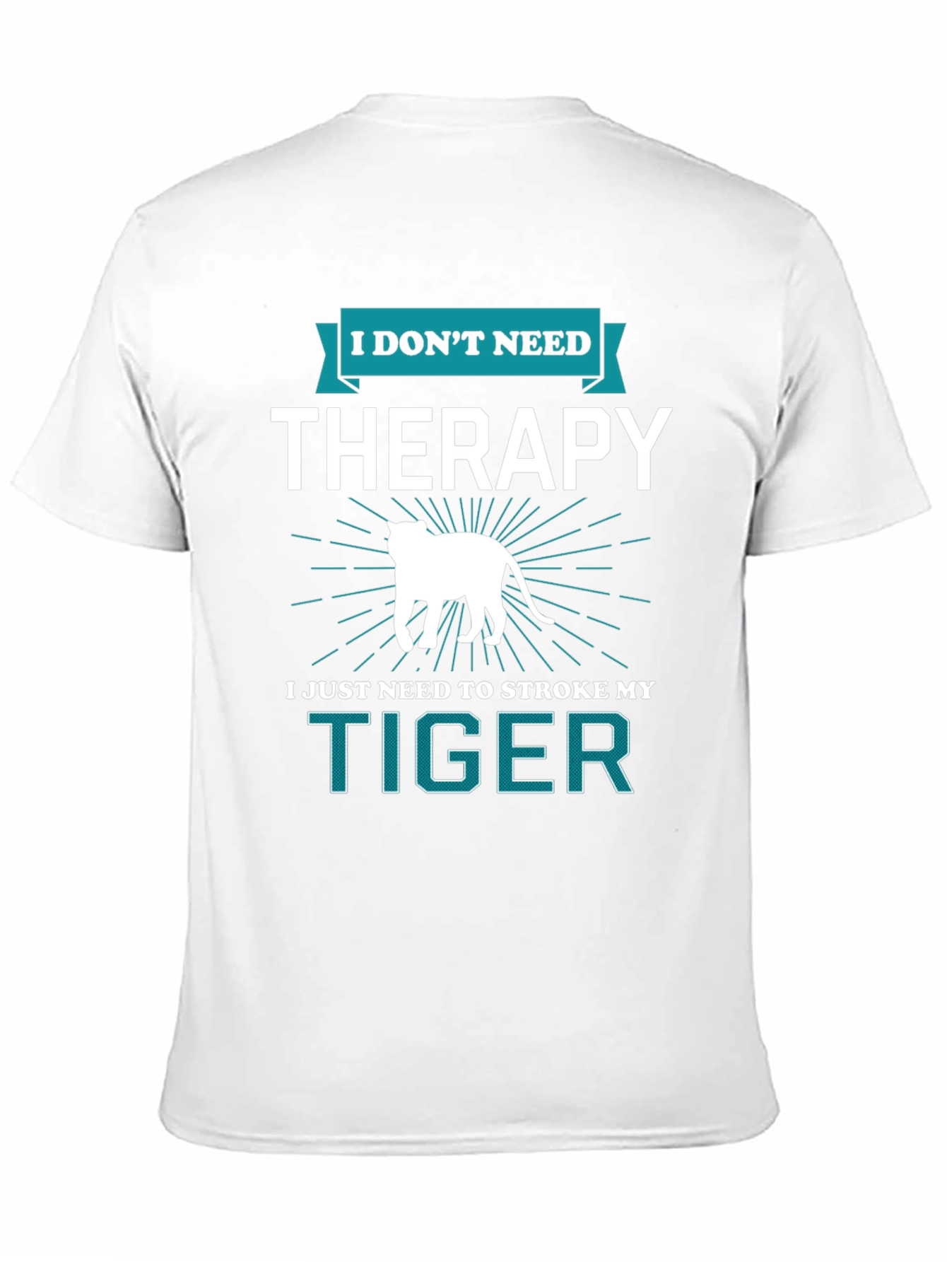 Black I Don't Need Therapy Tiger Graphic Tee view 11