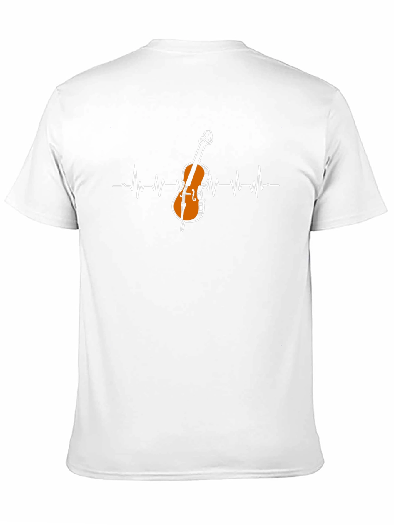 Black Cello Heartbeat Graphic T-Shirt - Music Lover Tee view 11