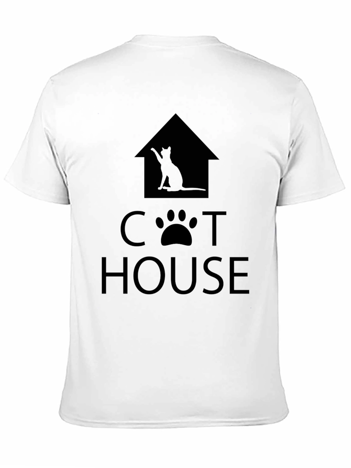 Black Cat House Graphic Print Tee - Unisex view 11
