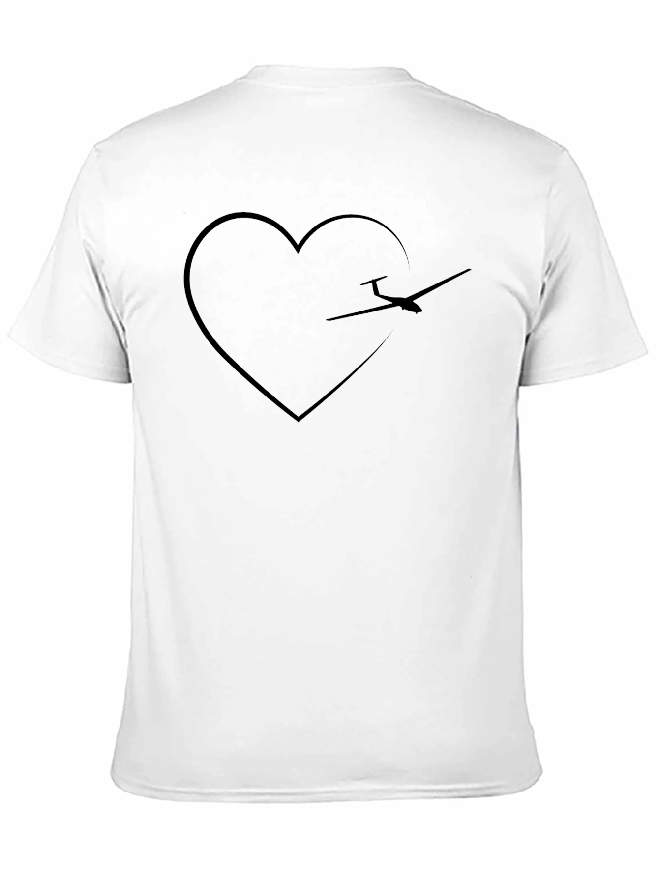 Black Pilot Heart Graphic Tee - Soaring Love view 11
