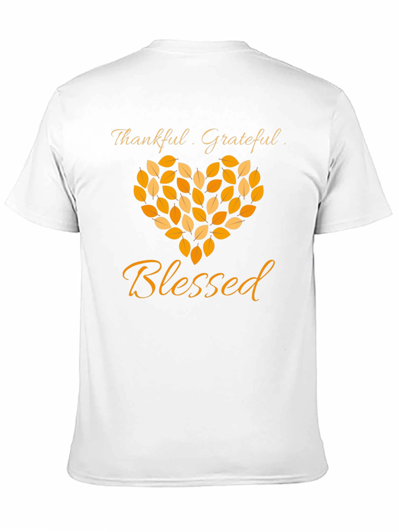 Black Thankful Grateful Blessed Graphic T-Shirt view 11