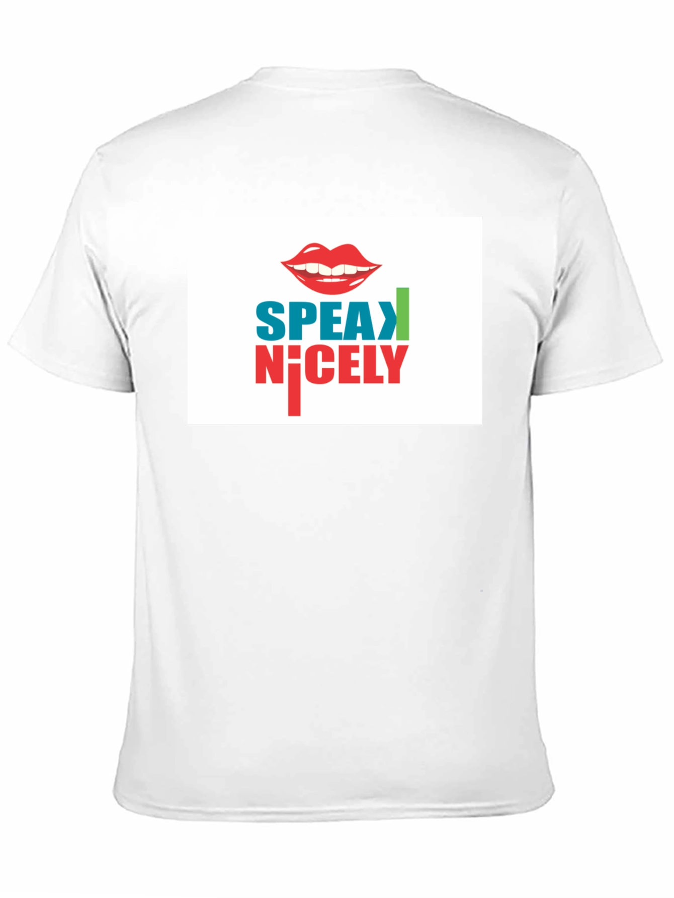 Black Speak Nicely Graphic Tee - Black Cotton Blend view 11