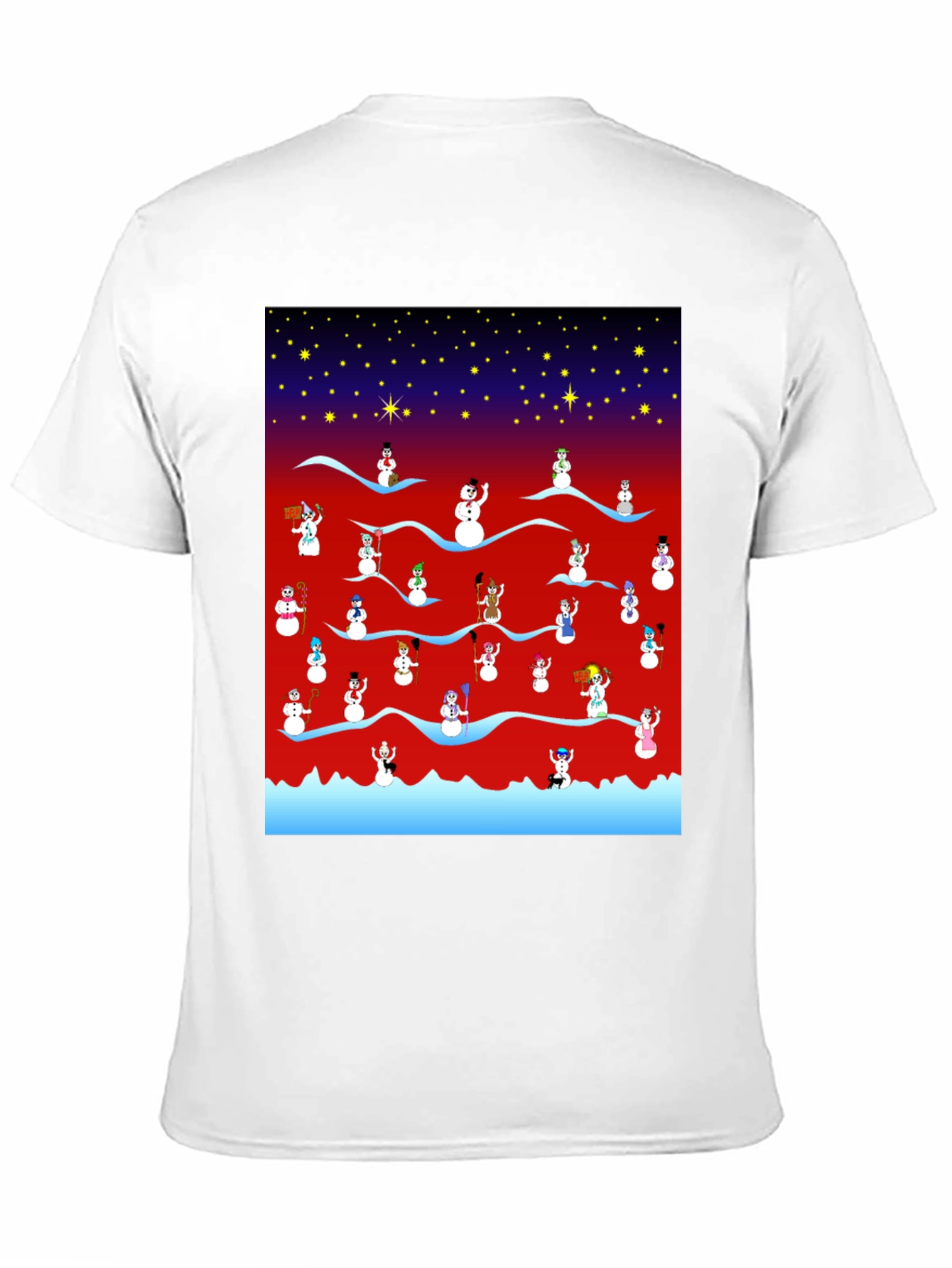 Festive Snowman Scene Tee - 11