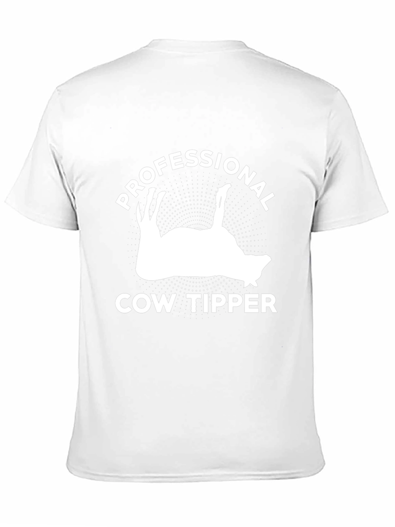 Professional Cow Tipper Black Graphic T-Shirt - 11