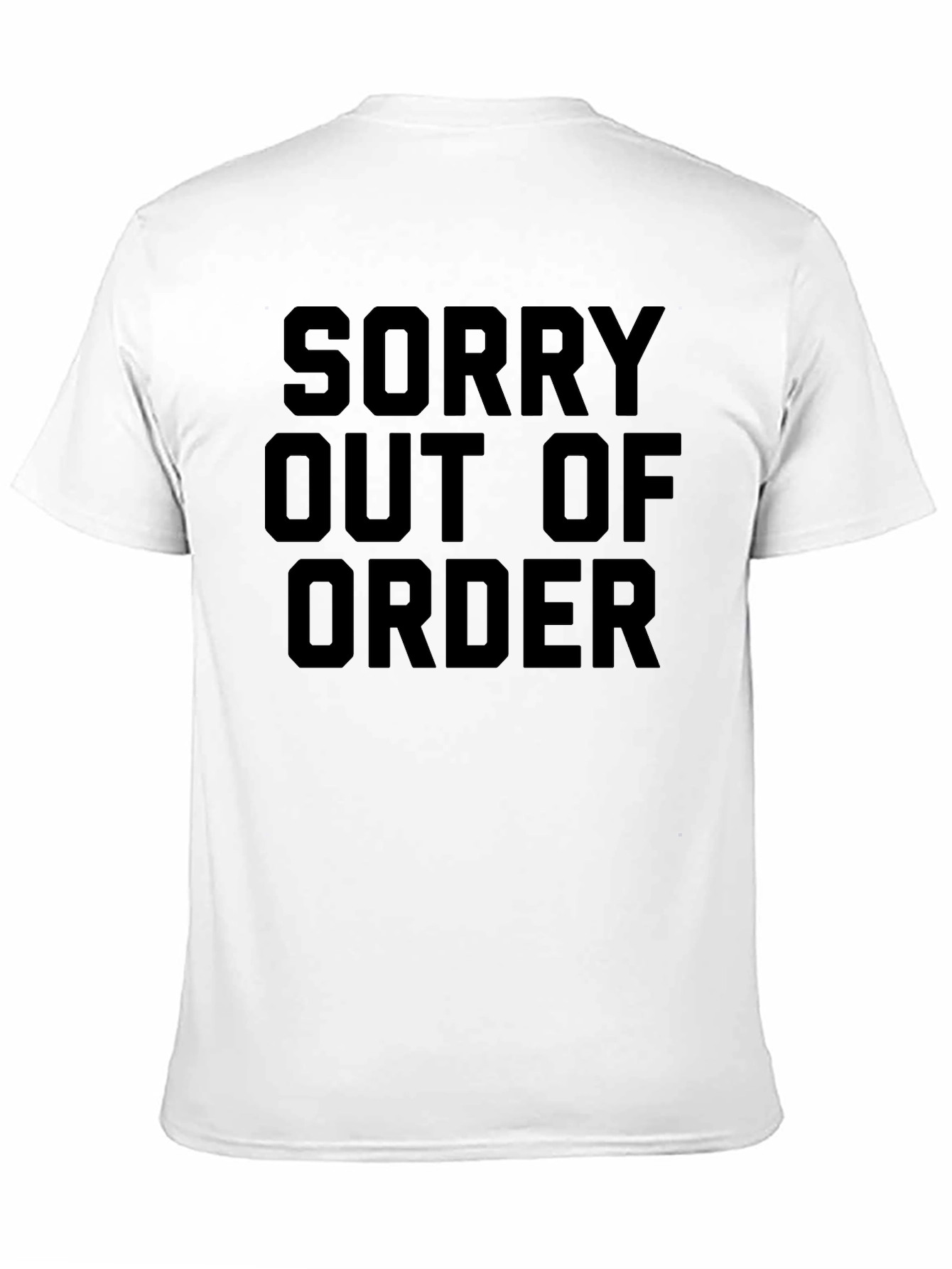 Black Sorry Out of Order Graphic Tee view 11