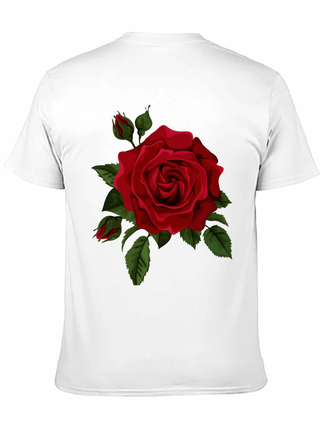 Black Red Rose Graphic Tee view 11