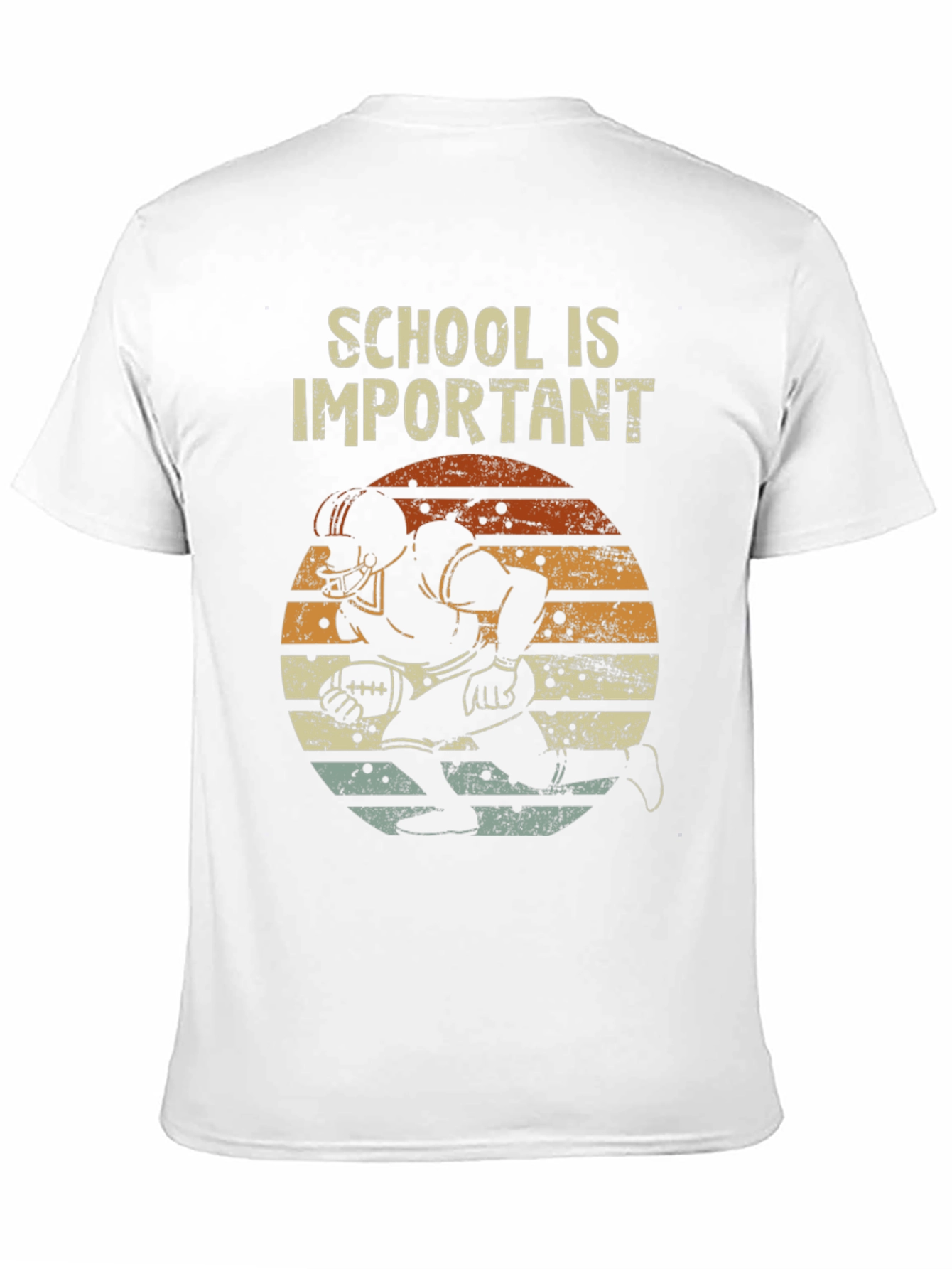 Black School is Important Football Graphic Tee view 11