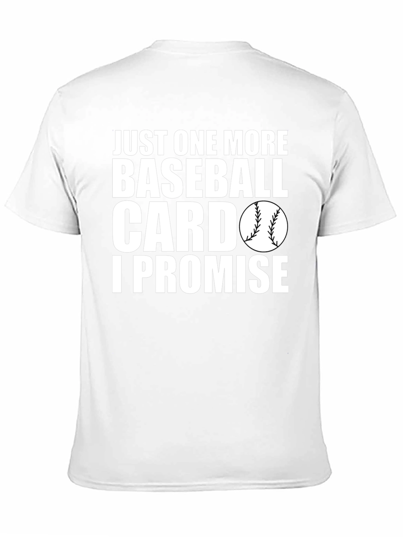 Black Funny Baseball Card Collector T-Shirt - I Promise! view 11