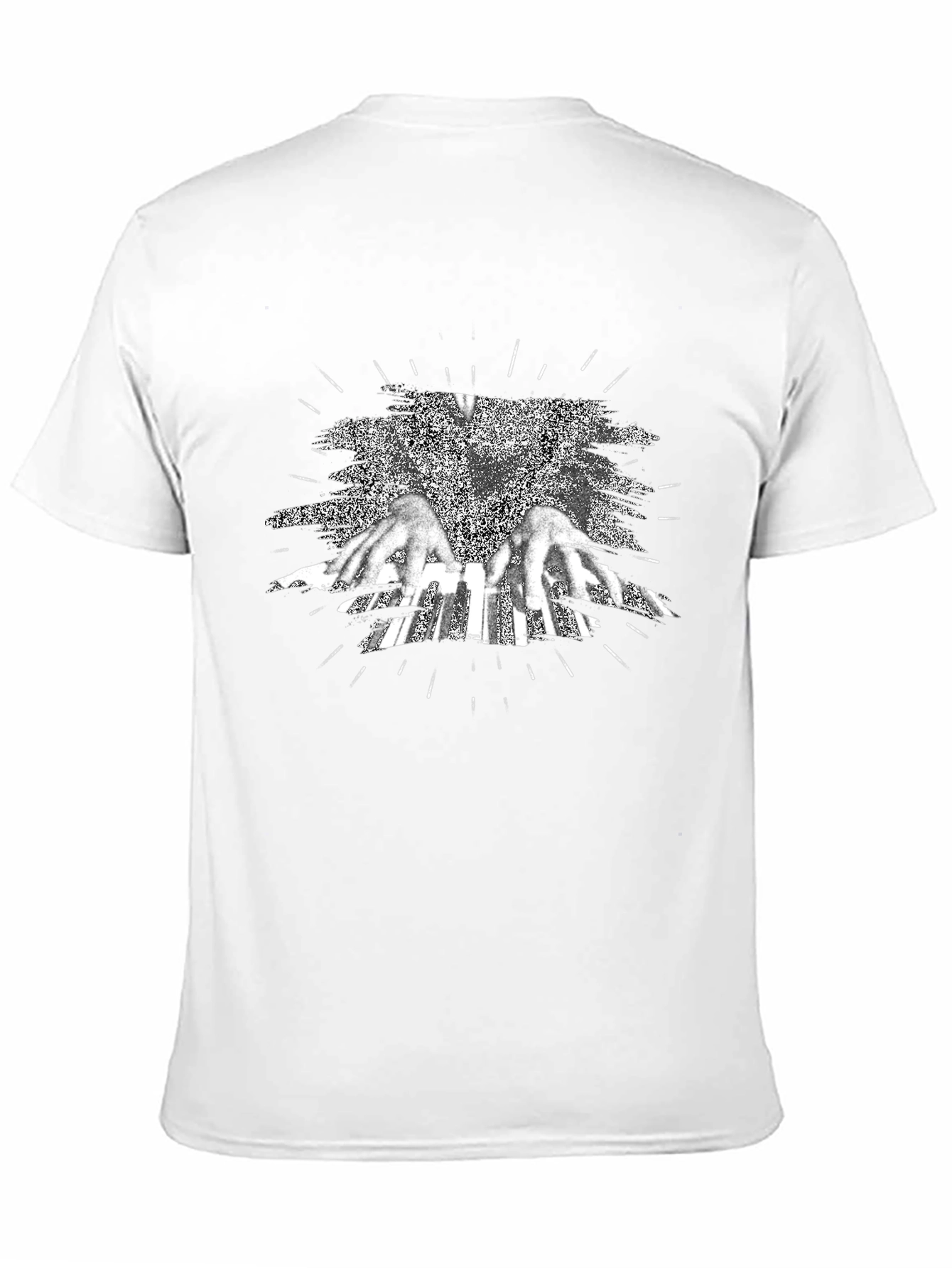 Black Piano Keys Graphic Tee - Cool Music Lover T-Shirt view 11