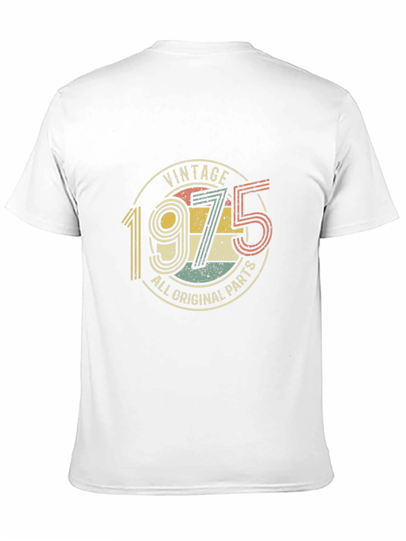 Black Vintage 1975 All Original Parts T-Shirt view 11