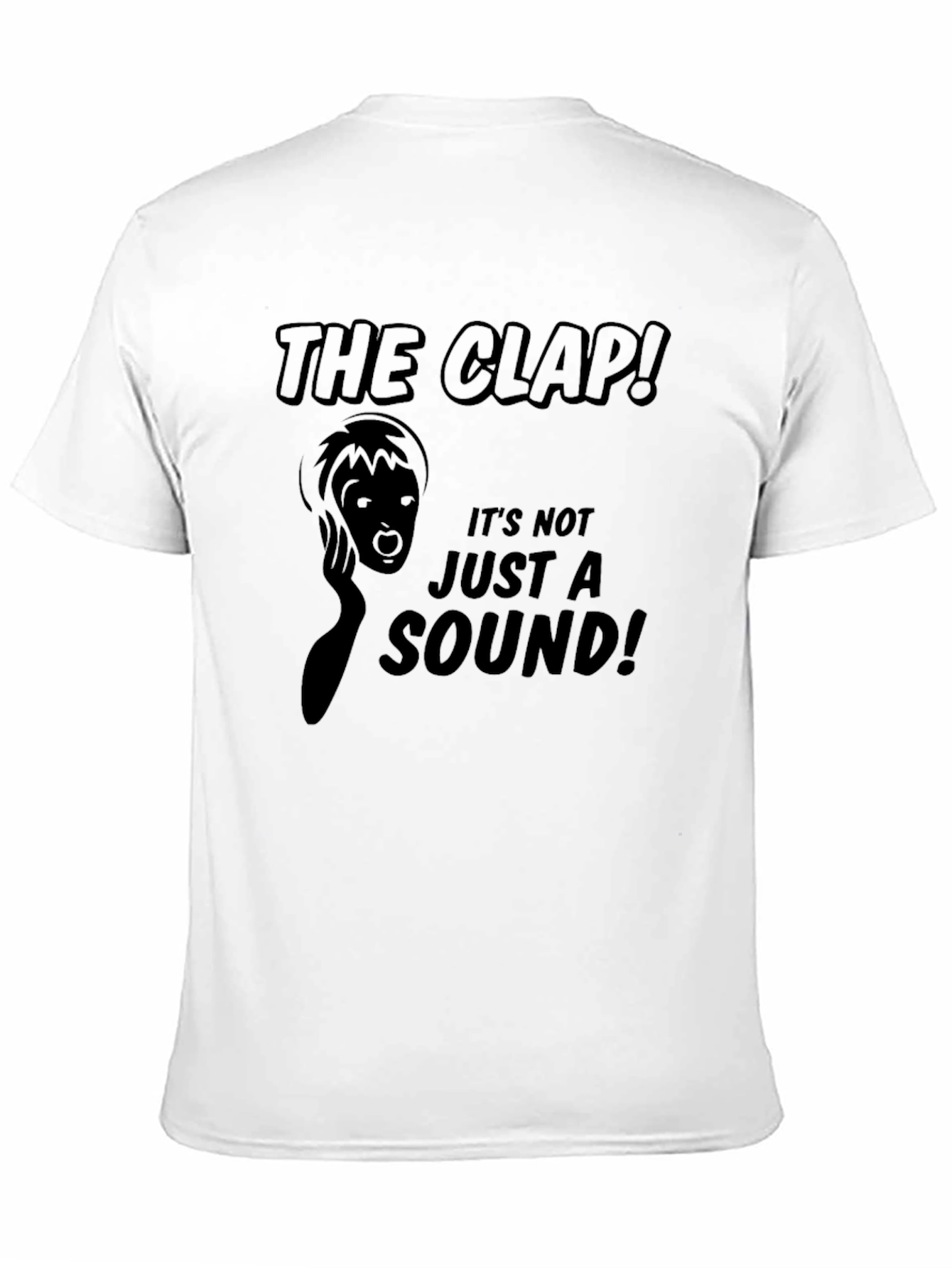 Black The Clap Funny Graphic T-Shirt  view 11