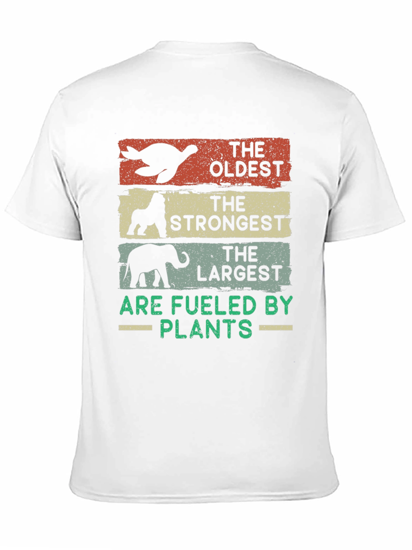 Black Oldest, Strongest, Largest - Vegan T-Shirt view 11