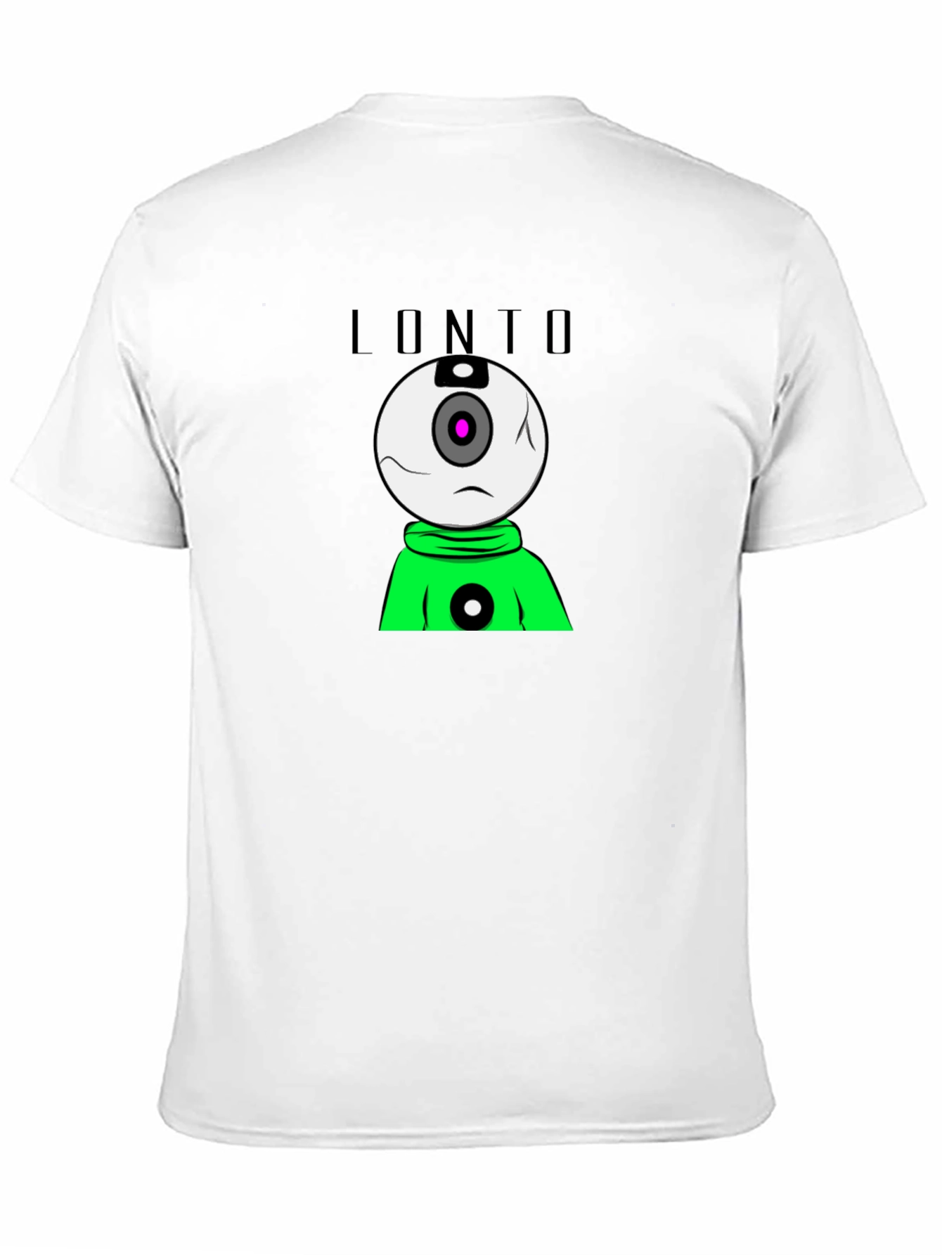 Black Lonto Graphic T-Shirt - Black Crew Neck Tee view 11