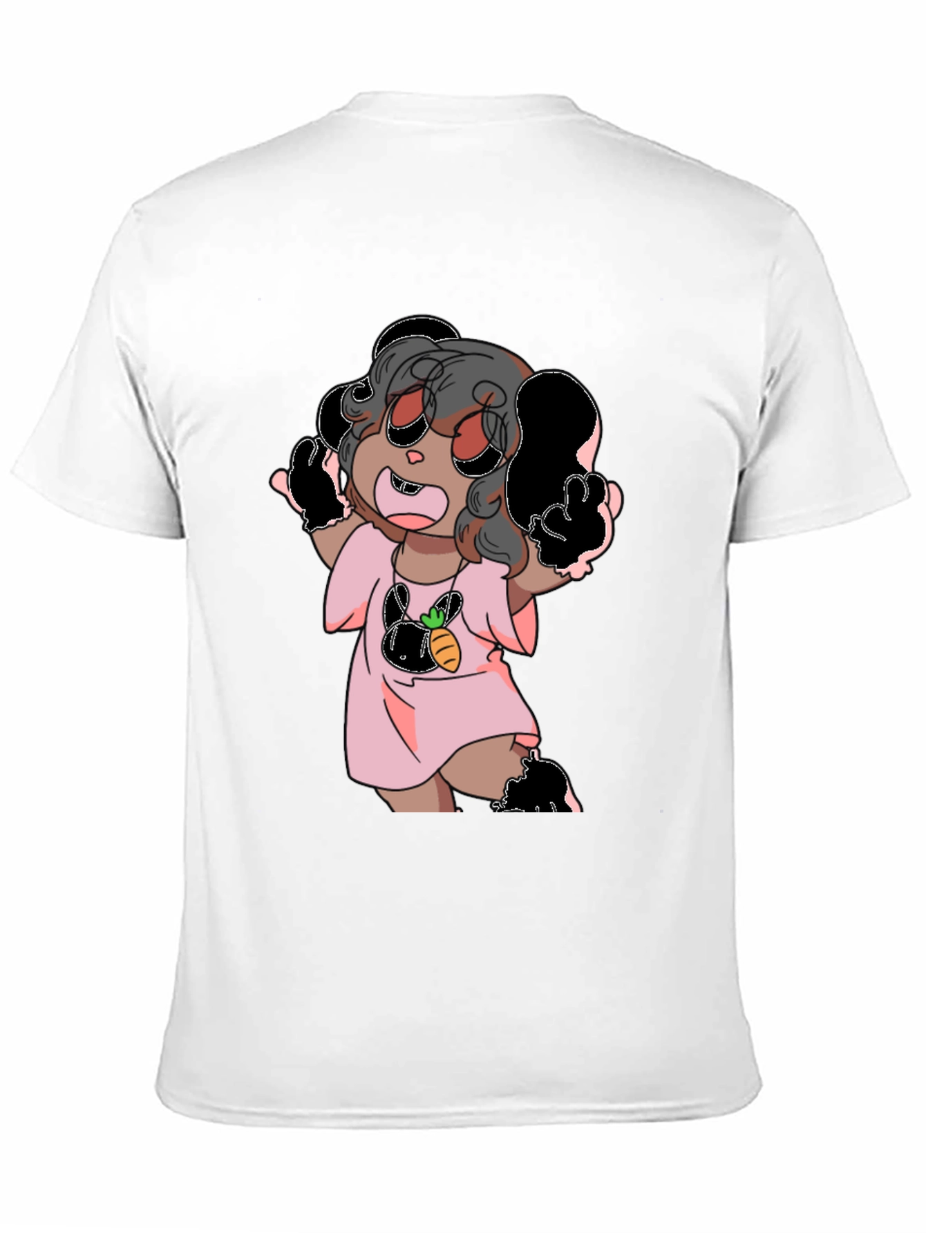 Black Cartoon Print Tee view 11