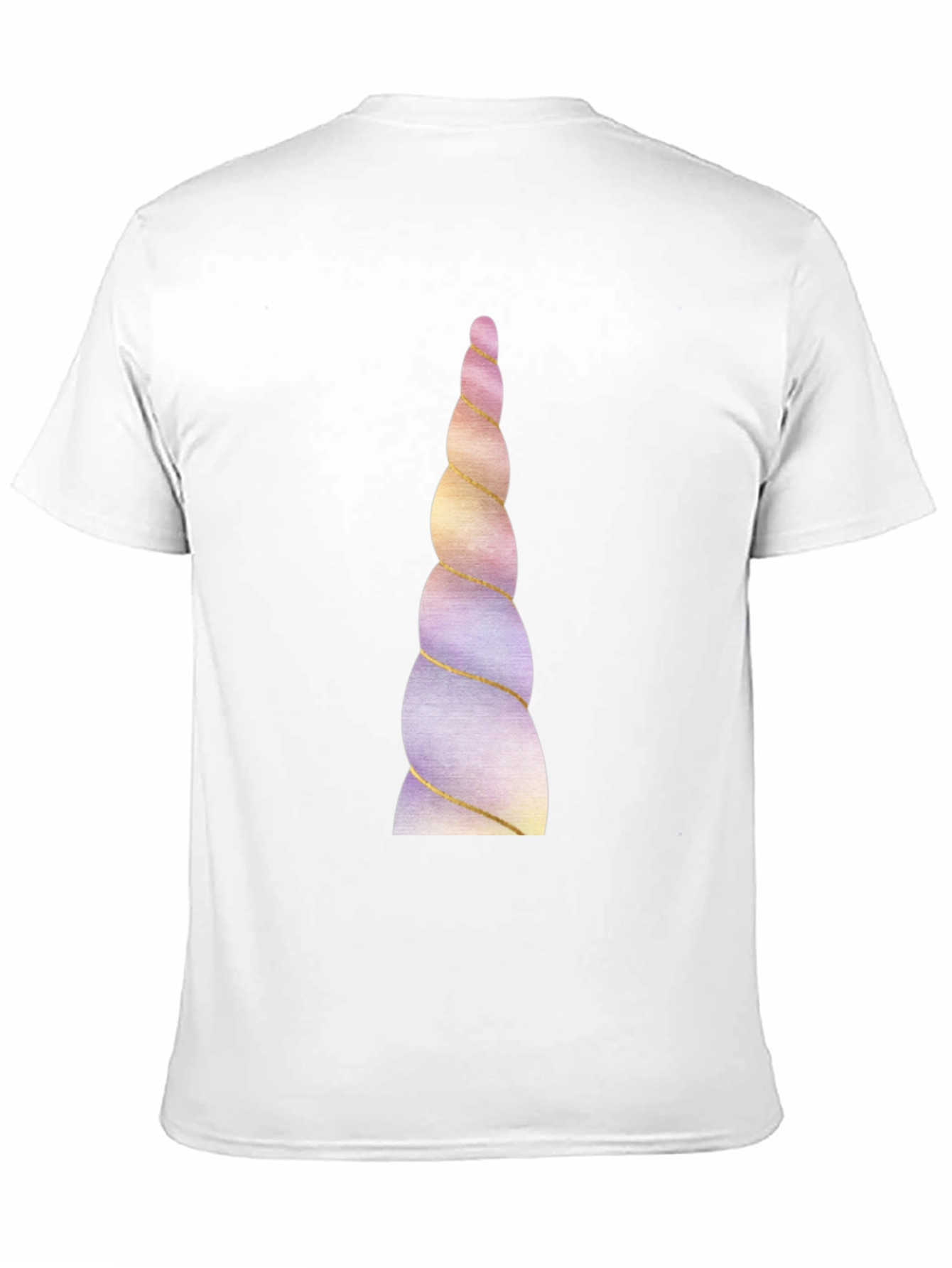 Black Unicorn Horn Graphic Tee - Black Cotton Blend view 11