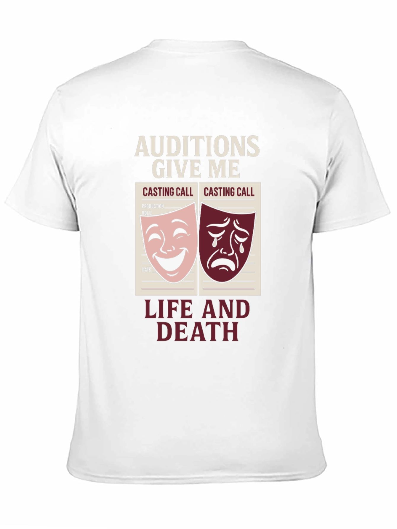 Black Auditions Life and Death T-Shirt view 11