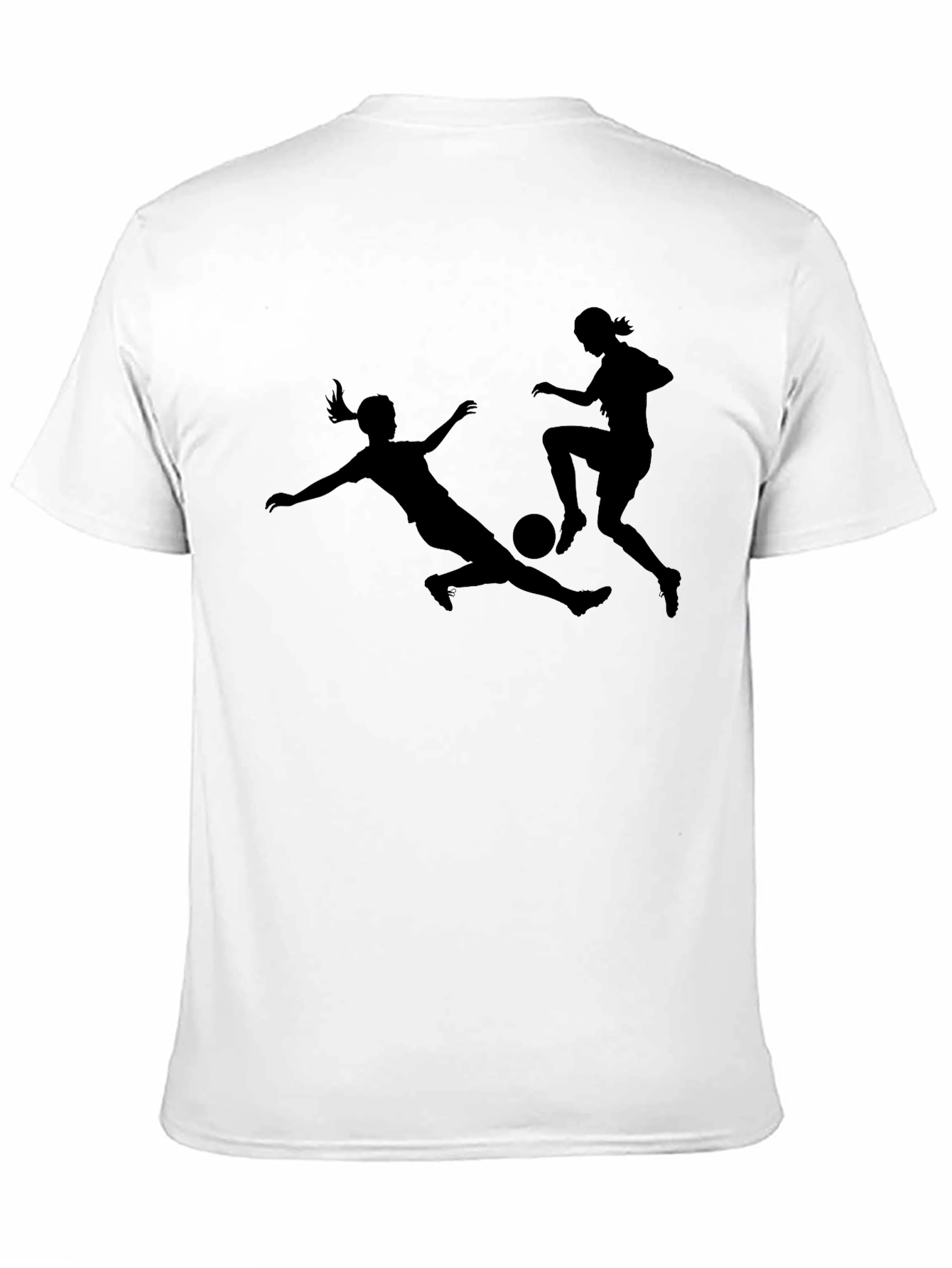 Black Women's Soccer Black Graphic Tee view 11