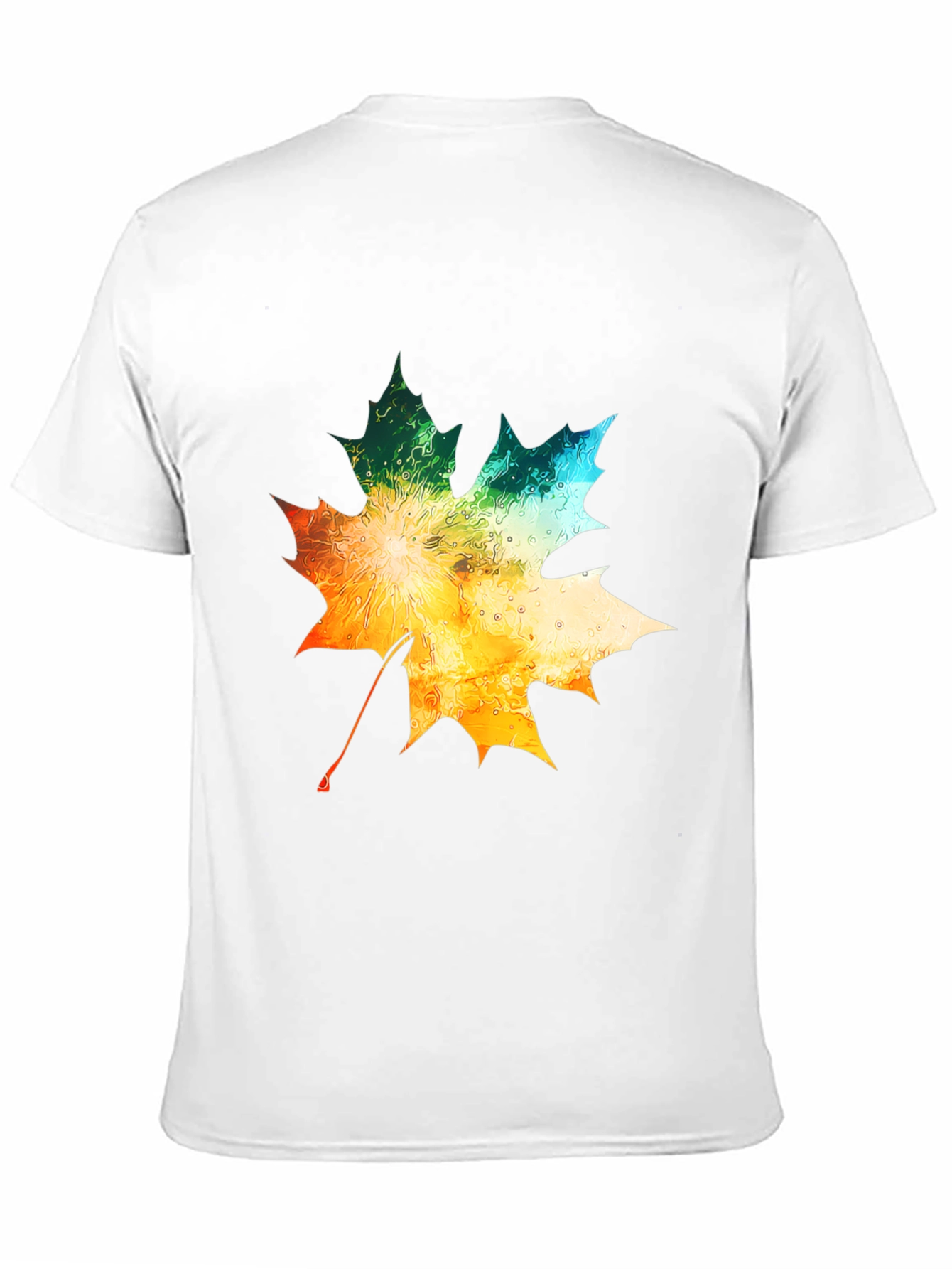 Black Maple Leaf Graphic Tee - Autumn Colors view 11