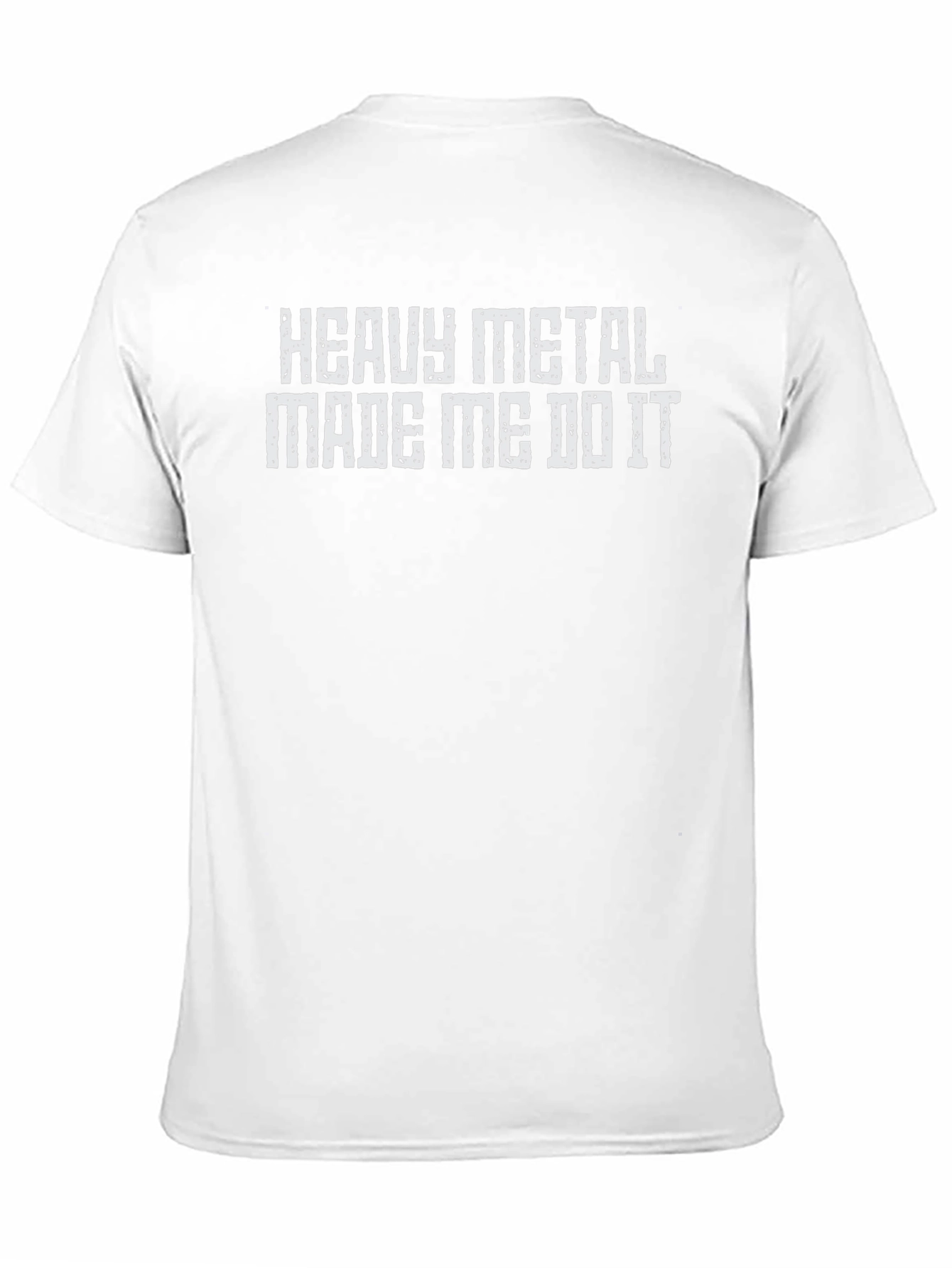 Black Heavy Metal Made Me Do It Tee Shirt view 11