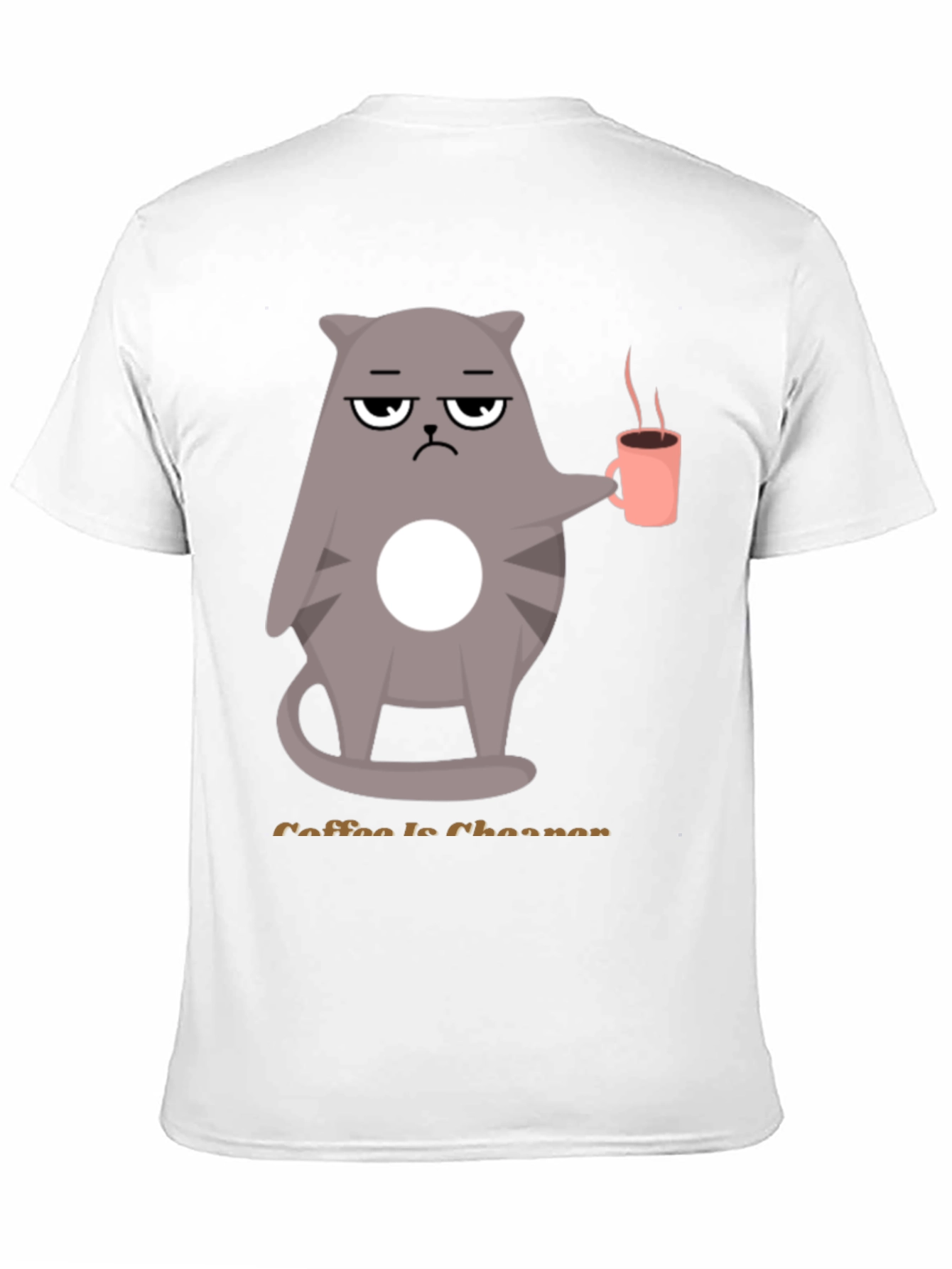 Black Coffee is Cheaper T-Shirt - Grumpy Cat Design view 11