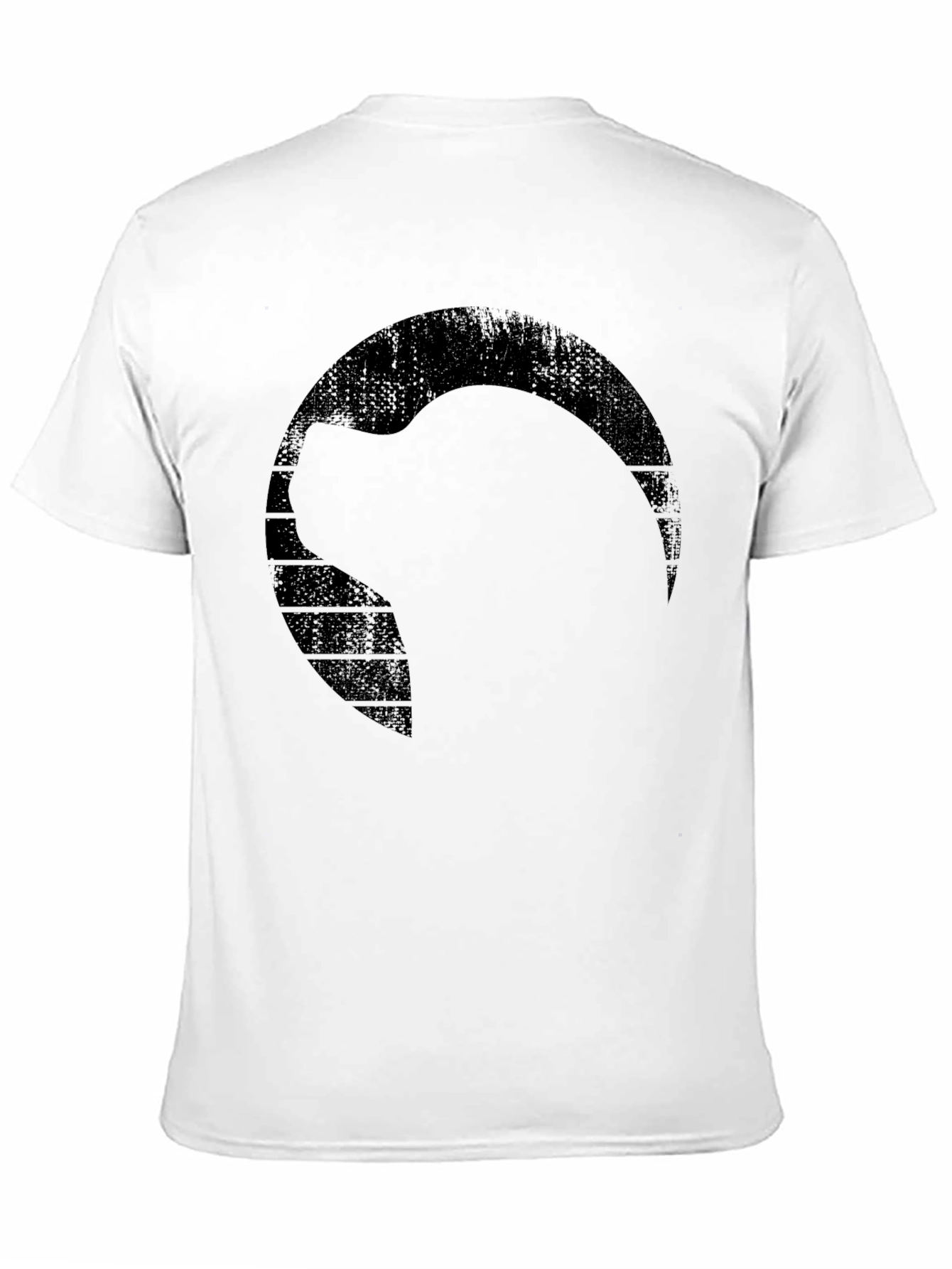 Black Men's Black Graphic Print T-Shirt view 11