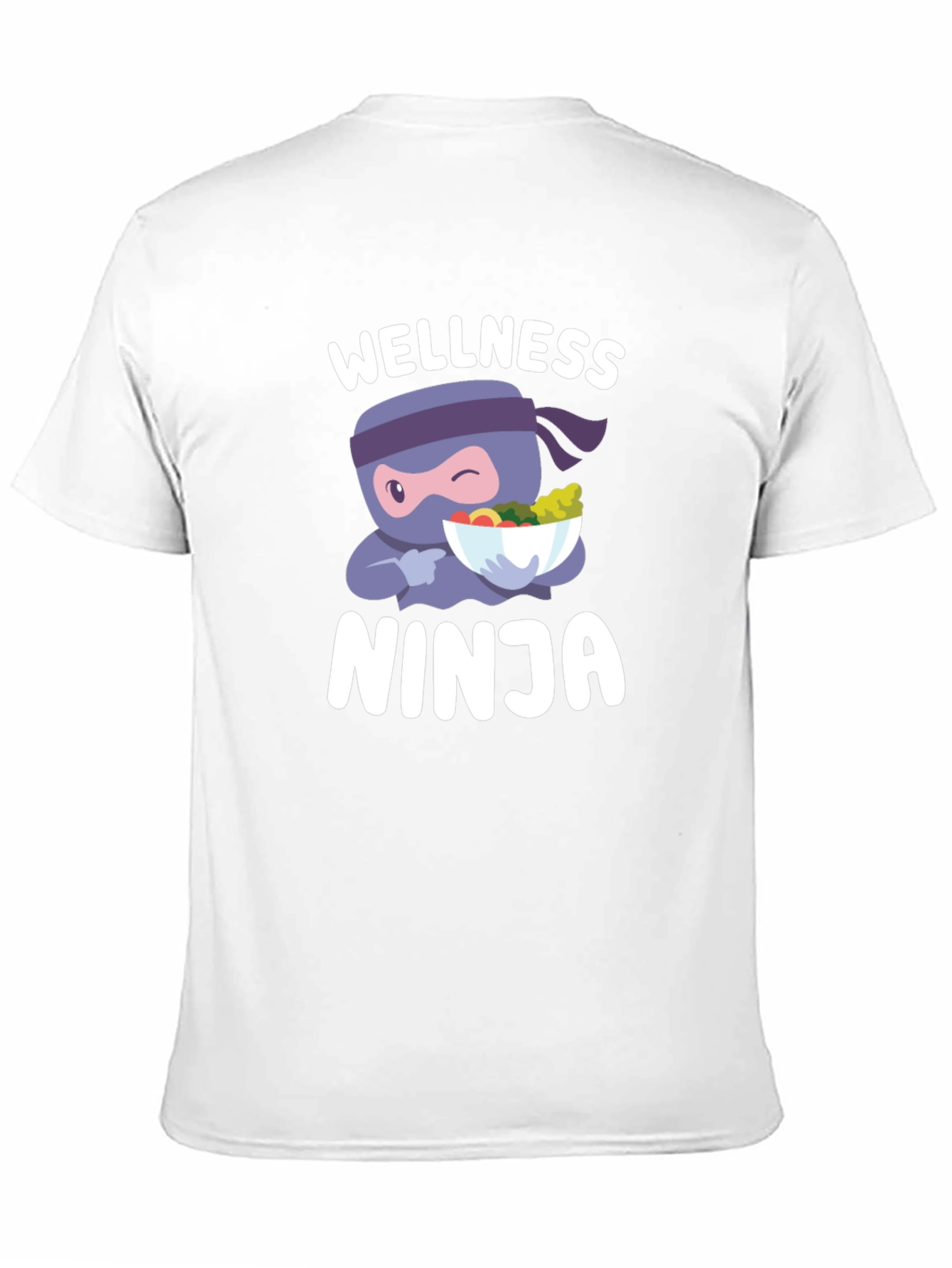 Wellness Ninja T-Shirt - Healthy Food Cartoon Tee - 11