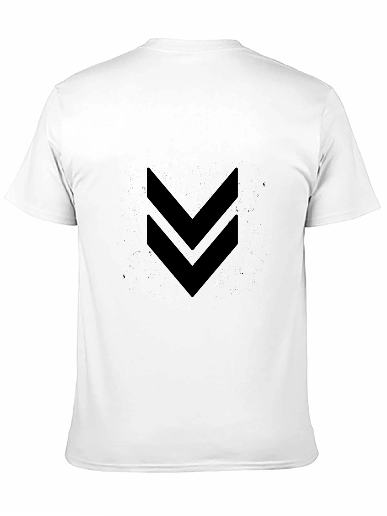 Black Men's Black Double Arrow Graphic Tee view 11
