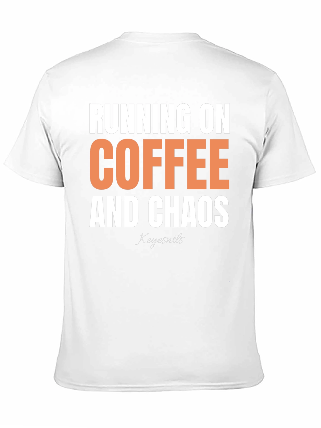 Black Running on Coffee and Chaos Graphic Tee view 11