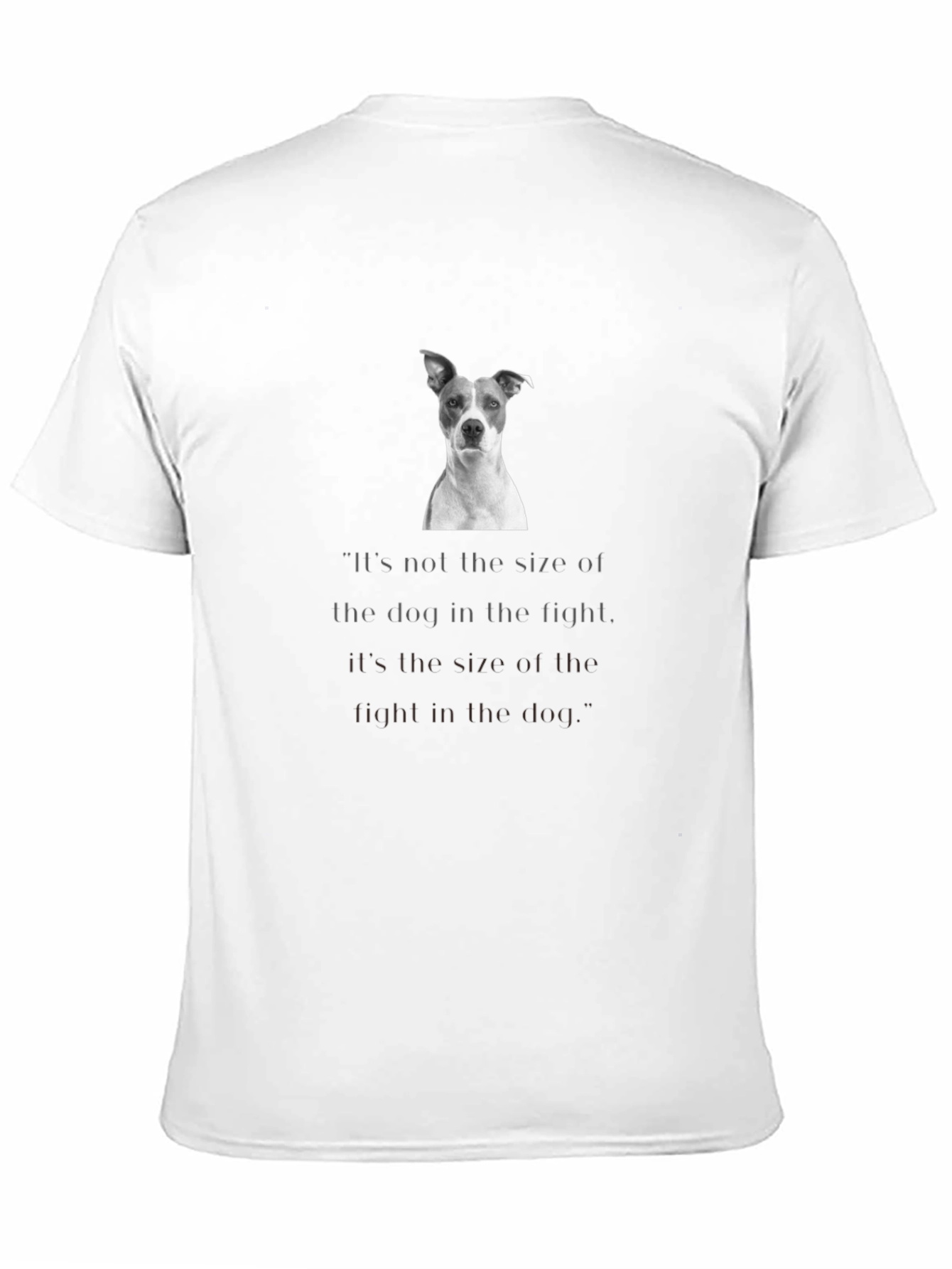 Black Dog Graphic T-Shirt - Inspirational Quote Design view 11