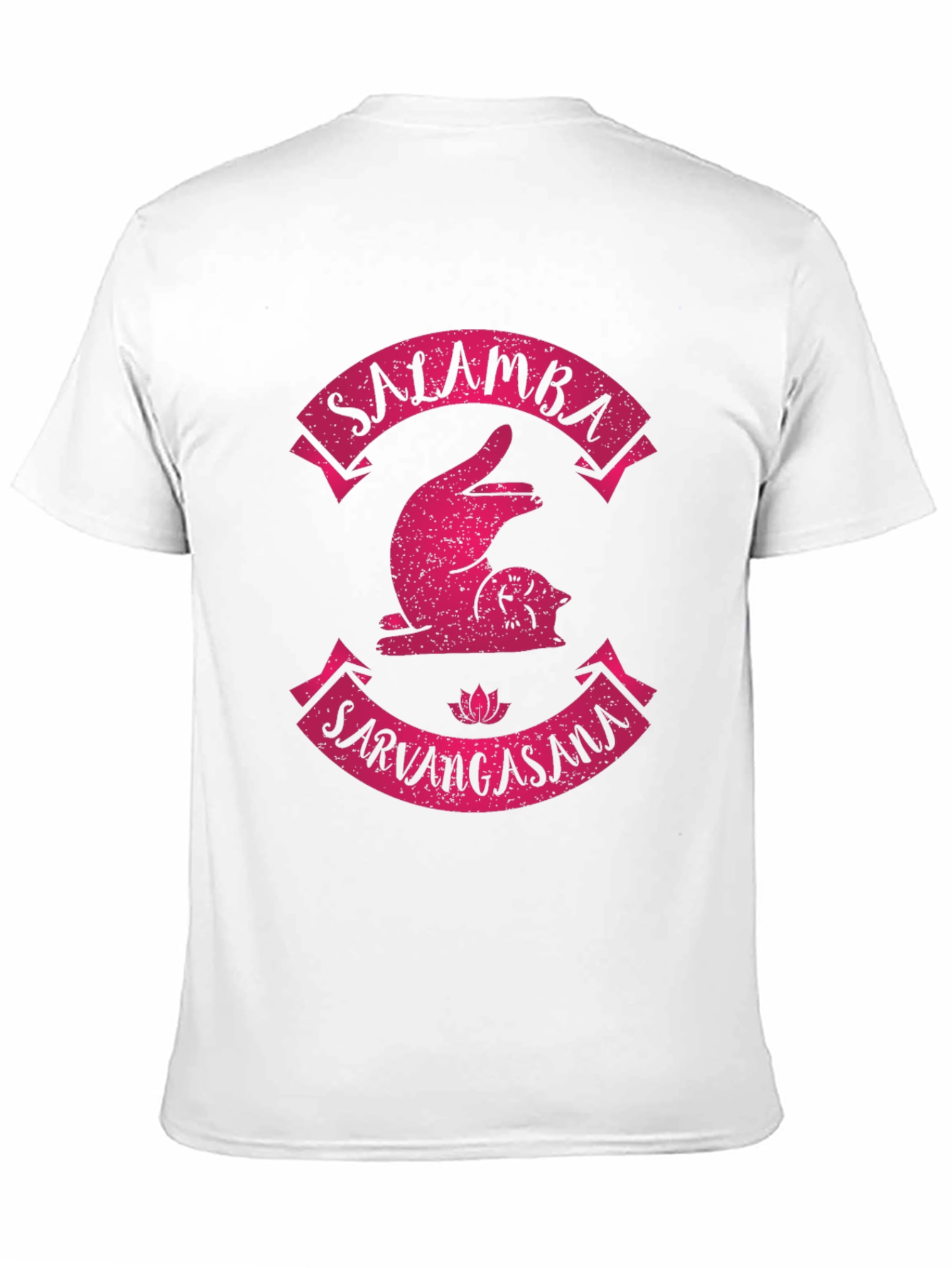 Black Salamba Sarvangasana Yoga T-Shirt view 11