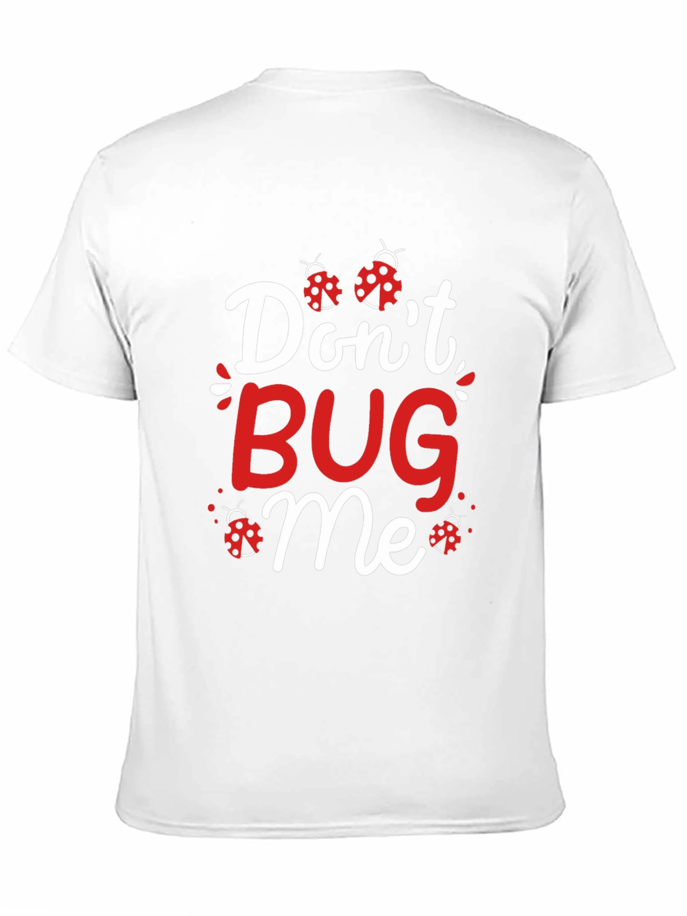 Black Don't Bug Me Ladybug Graphic T-Shirt view 11