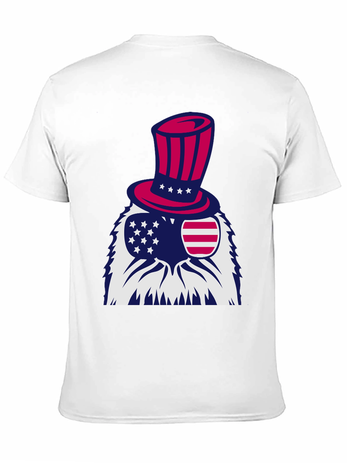 Black Patriotic Eagle T-Shirt - Stars and Stripes Design view 11