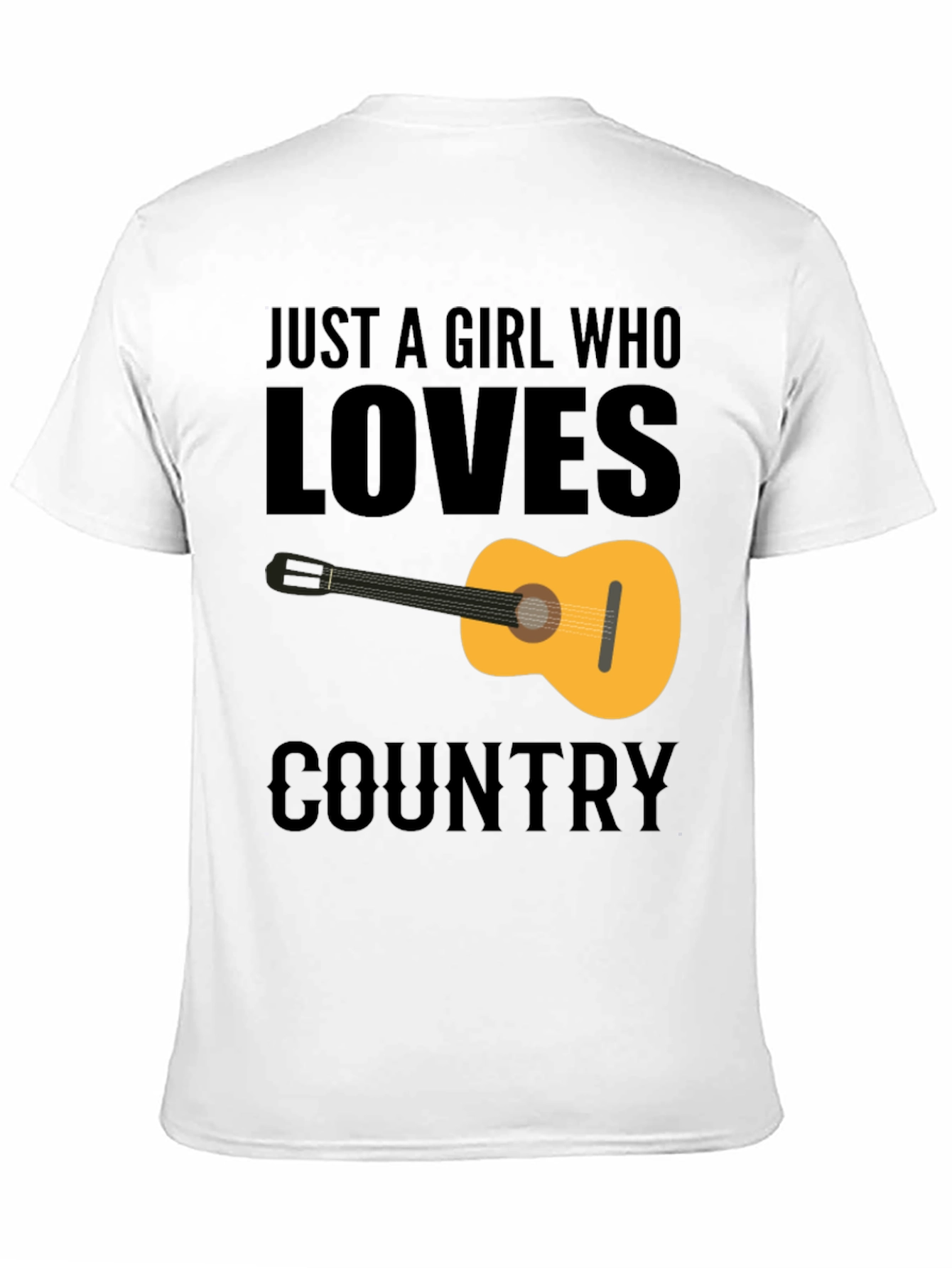 Black Country Music Guitar Graphic Tee view 11