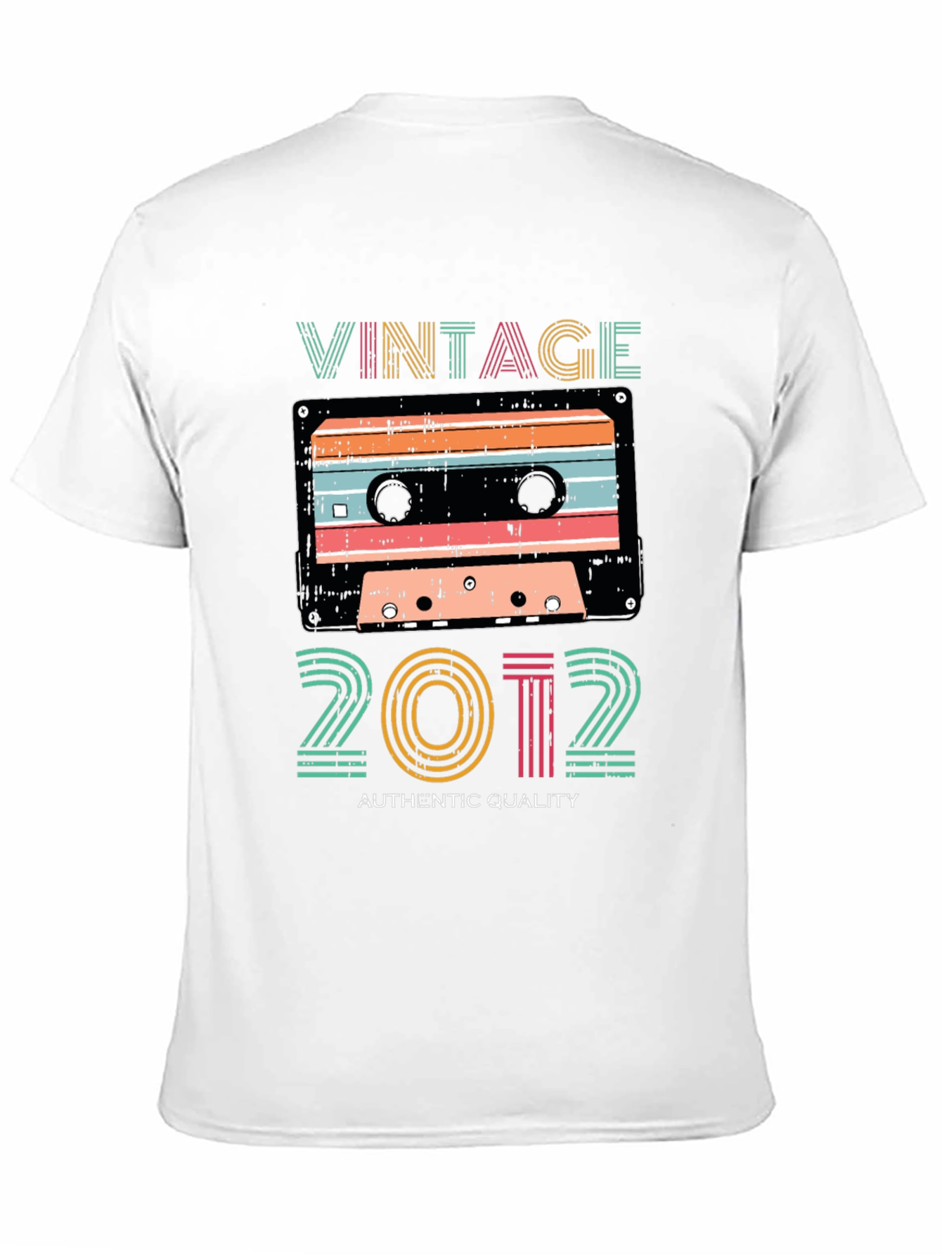 Black Vintage 2012 Cassette Tape Graphic T-Shirt view 11