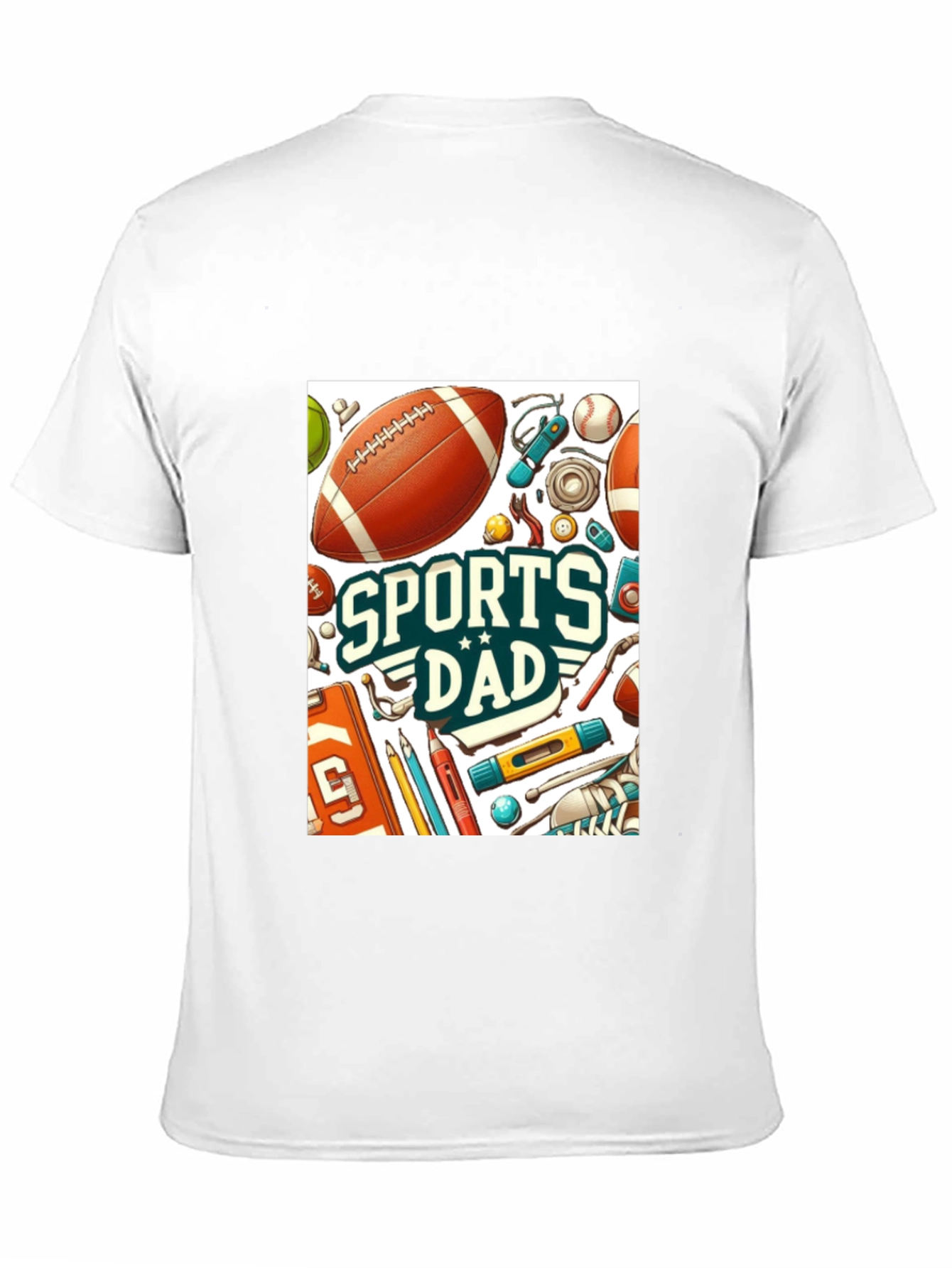 Black Sports Dad Graphic Tee - Perfect Gift for Sporty Dads! view 11