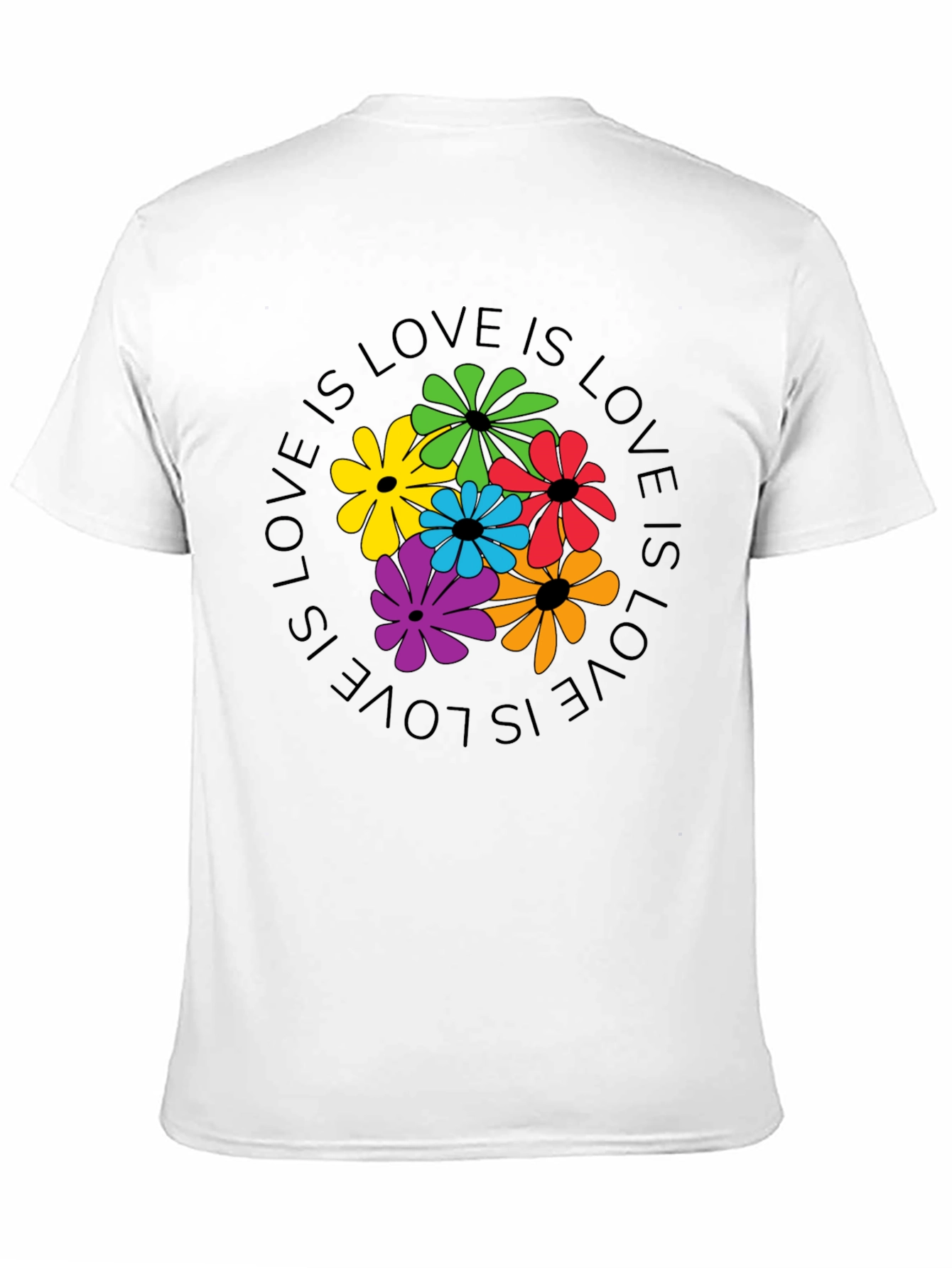 Black Love Is Love Floral Graphic Tee view 11