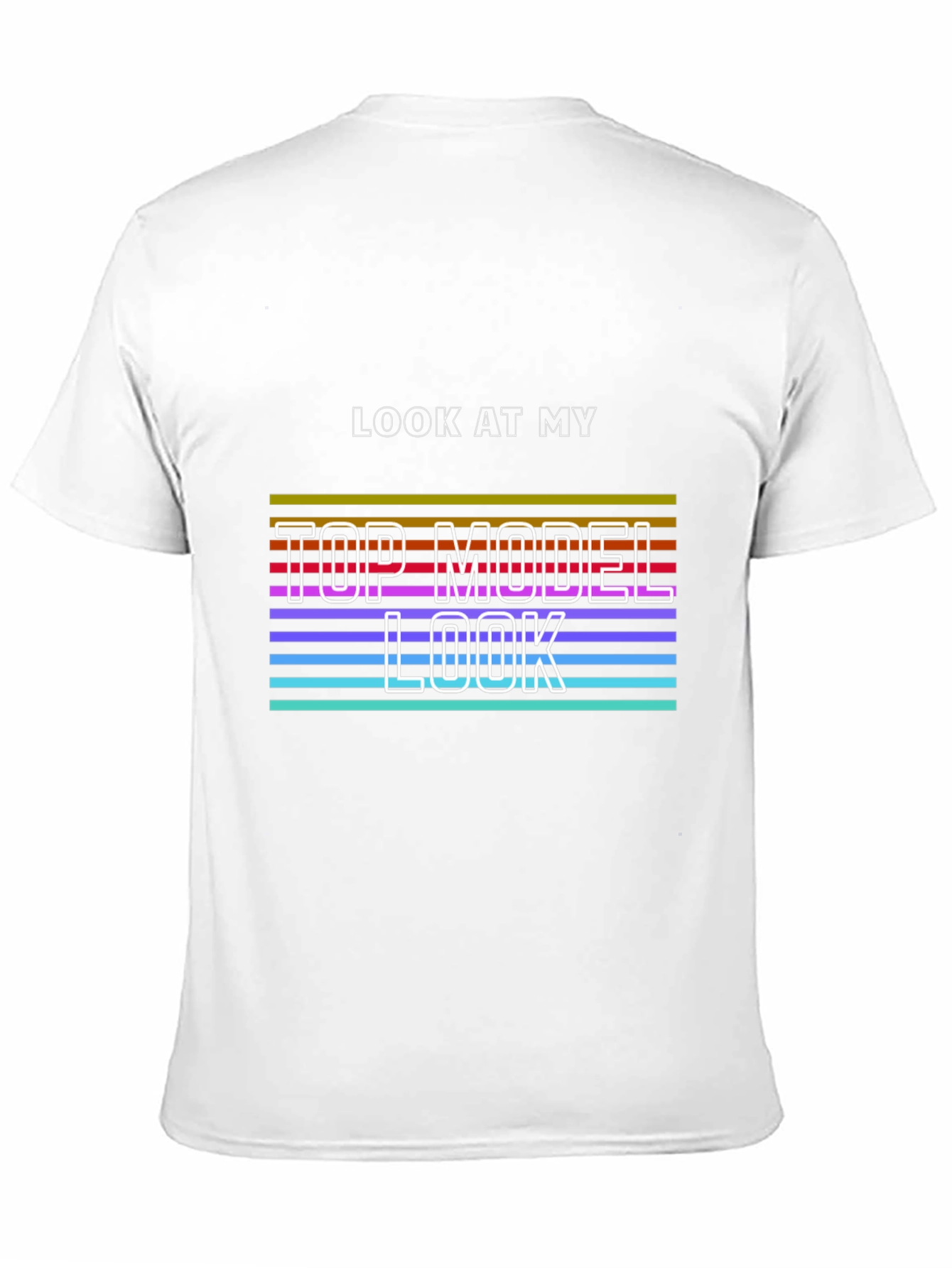 Black Top Model Look Graphic Tee - Unique Design, Soft Fabric view 11