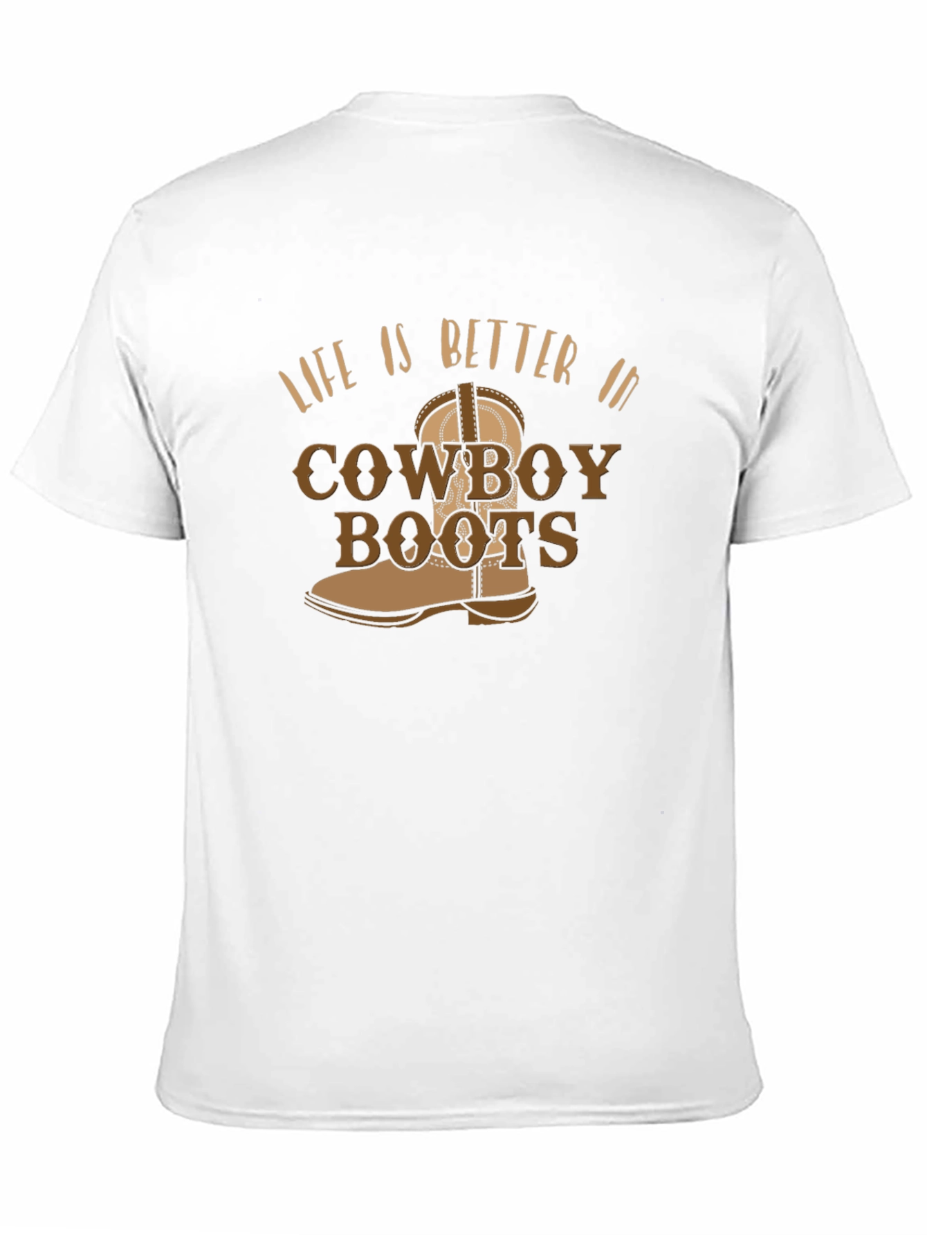 Black Cowboy Boots Graphic Tee - Western Style T-Shirt view 11