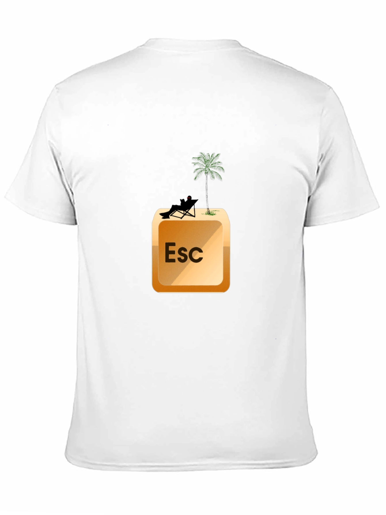 Black Escape Key T-Shirt - Vacation Mode On view 11