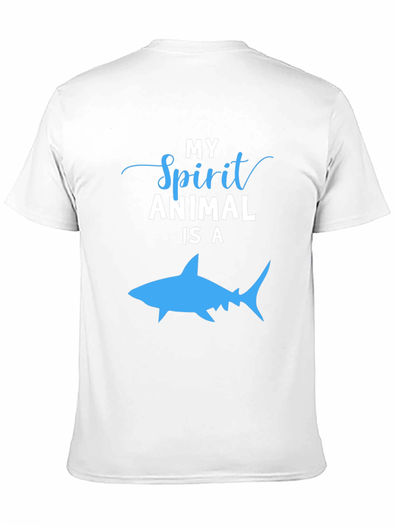 Black My Spirit Animal is a Shark T-Shirt, Black view 11
