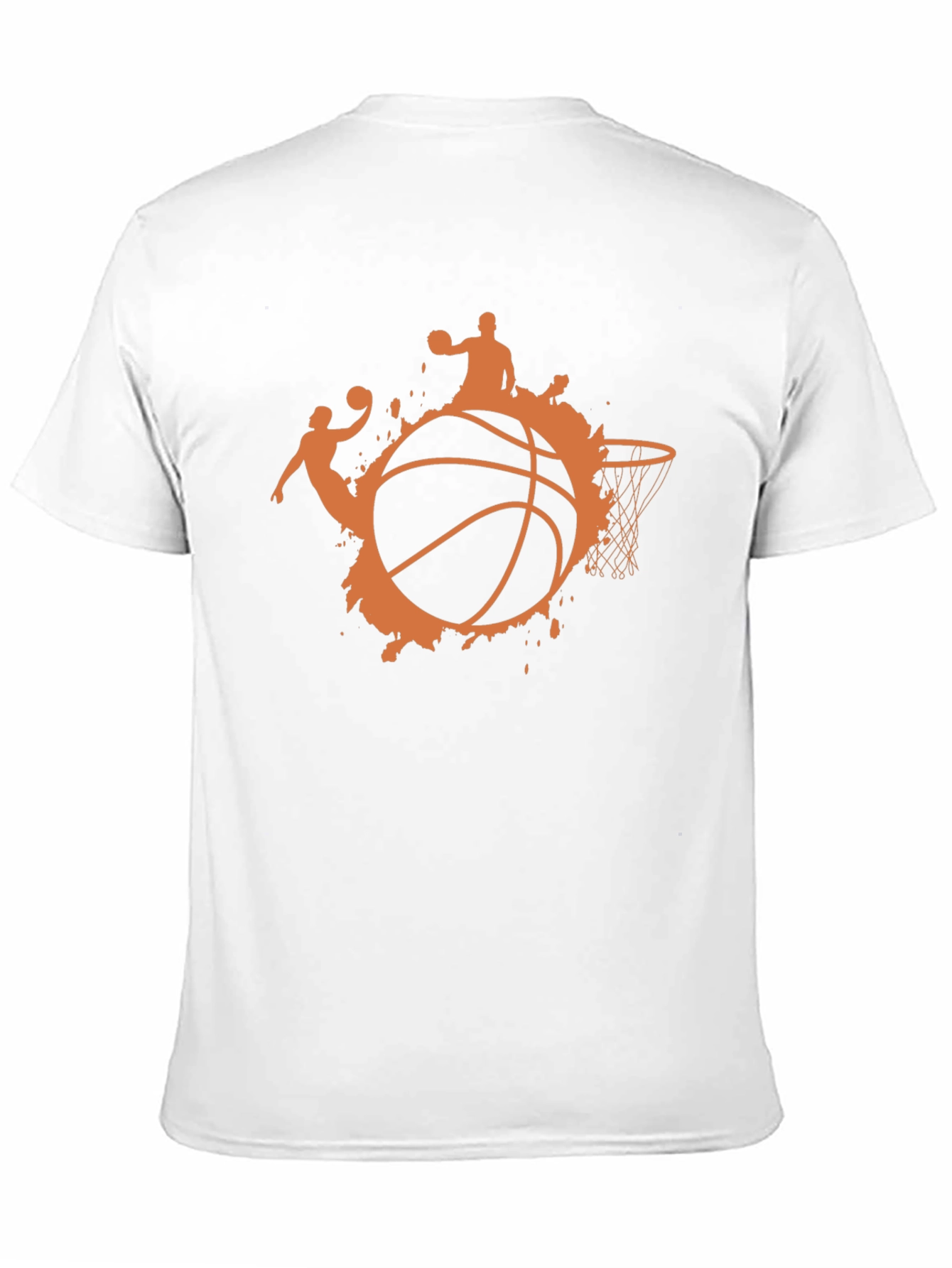 Black Basketball Graphic Tee - Black Cotton T-Shirt view 11
