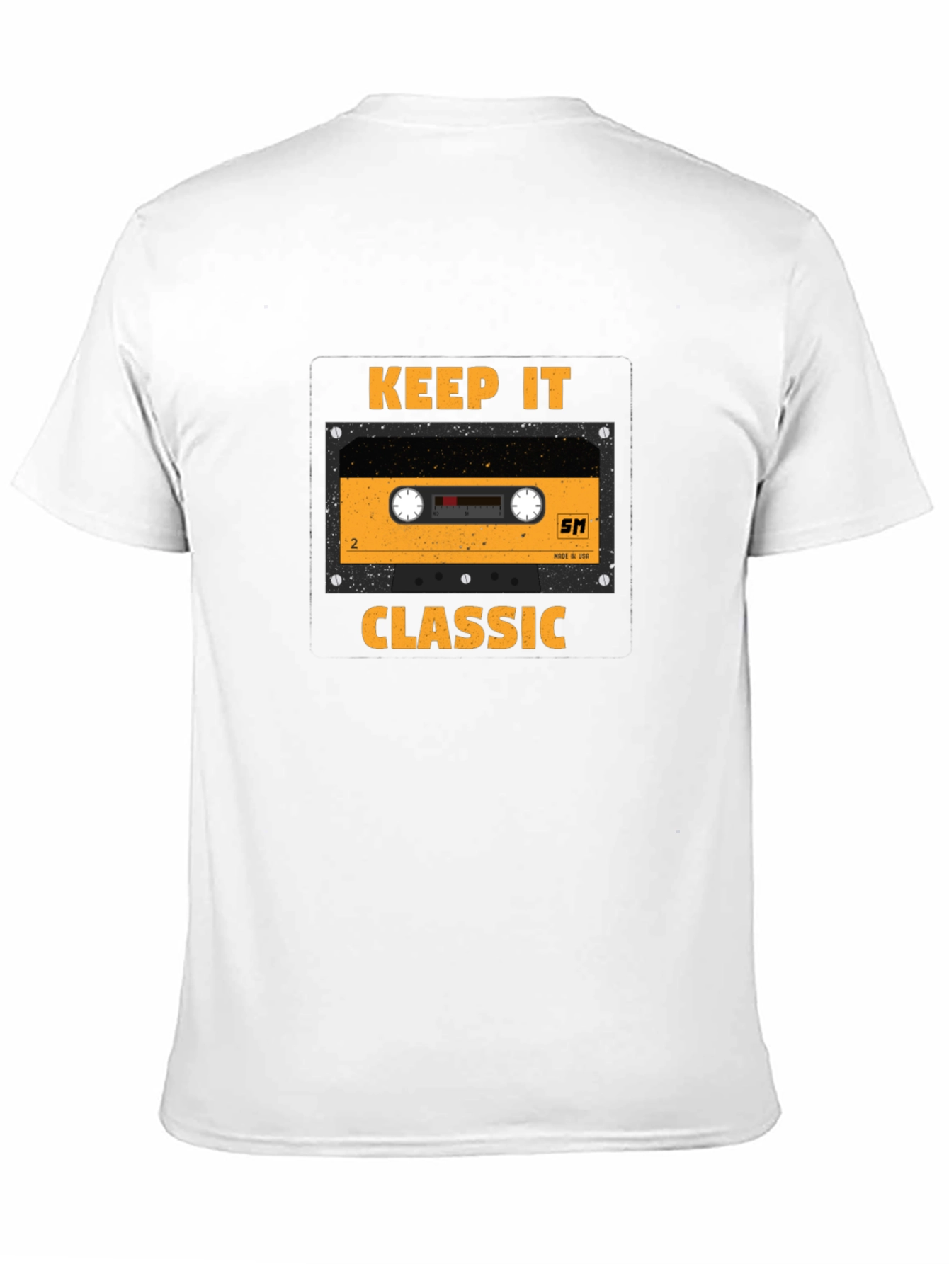 Black Keep It Classic Cassette Tape T-Shirt view 11